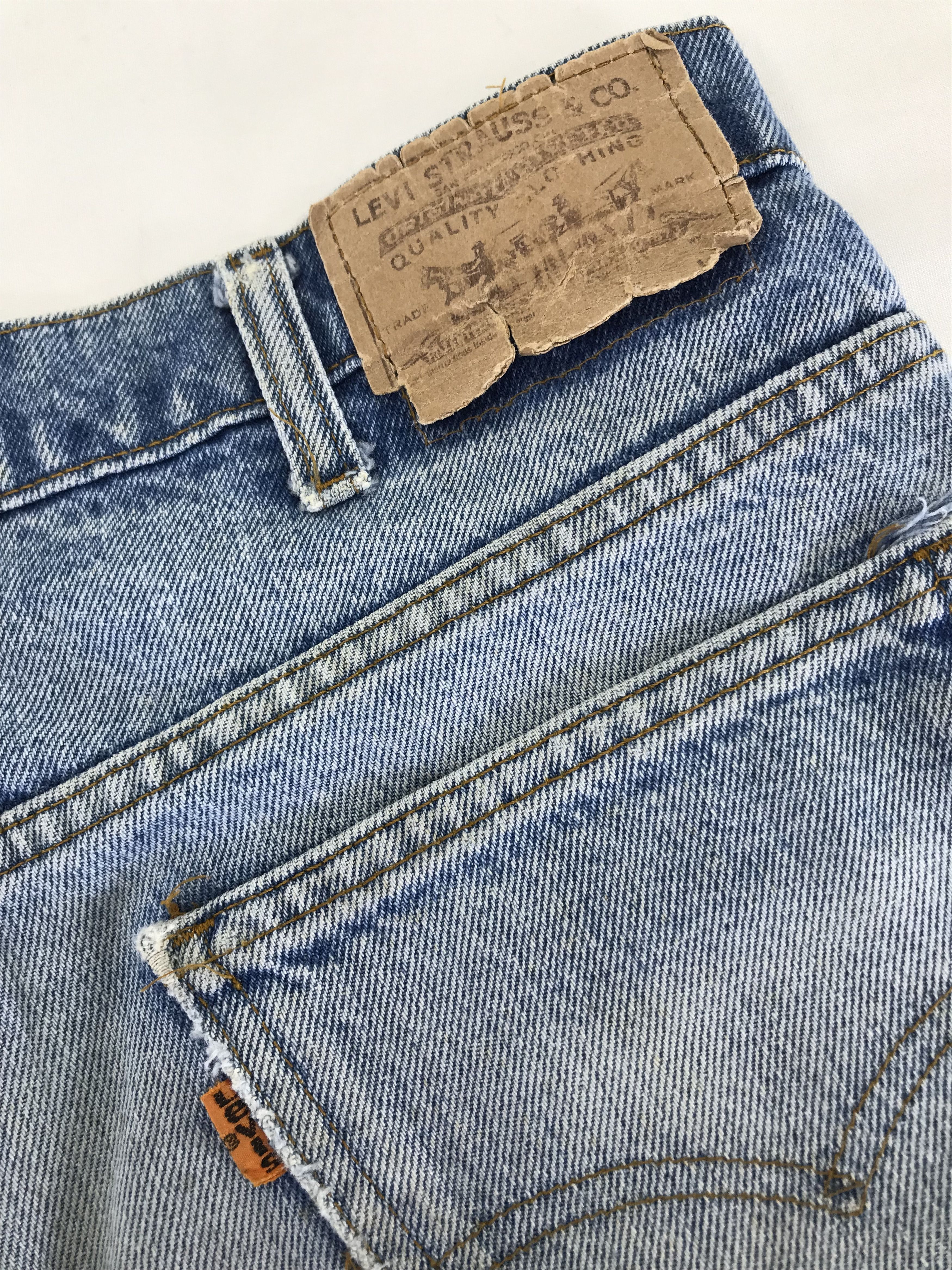 Levi's Vintage 80s Levi's 517 Flare Jeans Orange Tab Denim Size US 32 / EU 48 - 13 Thumbnail