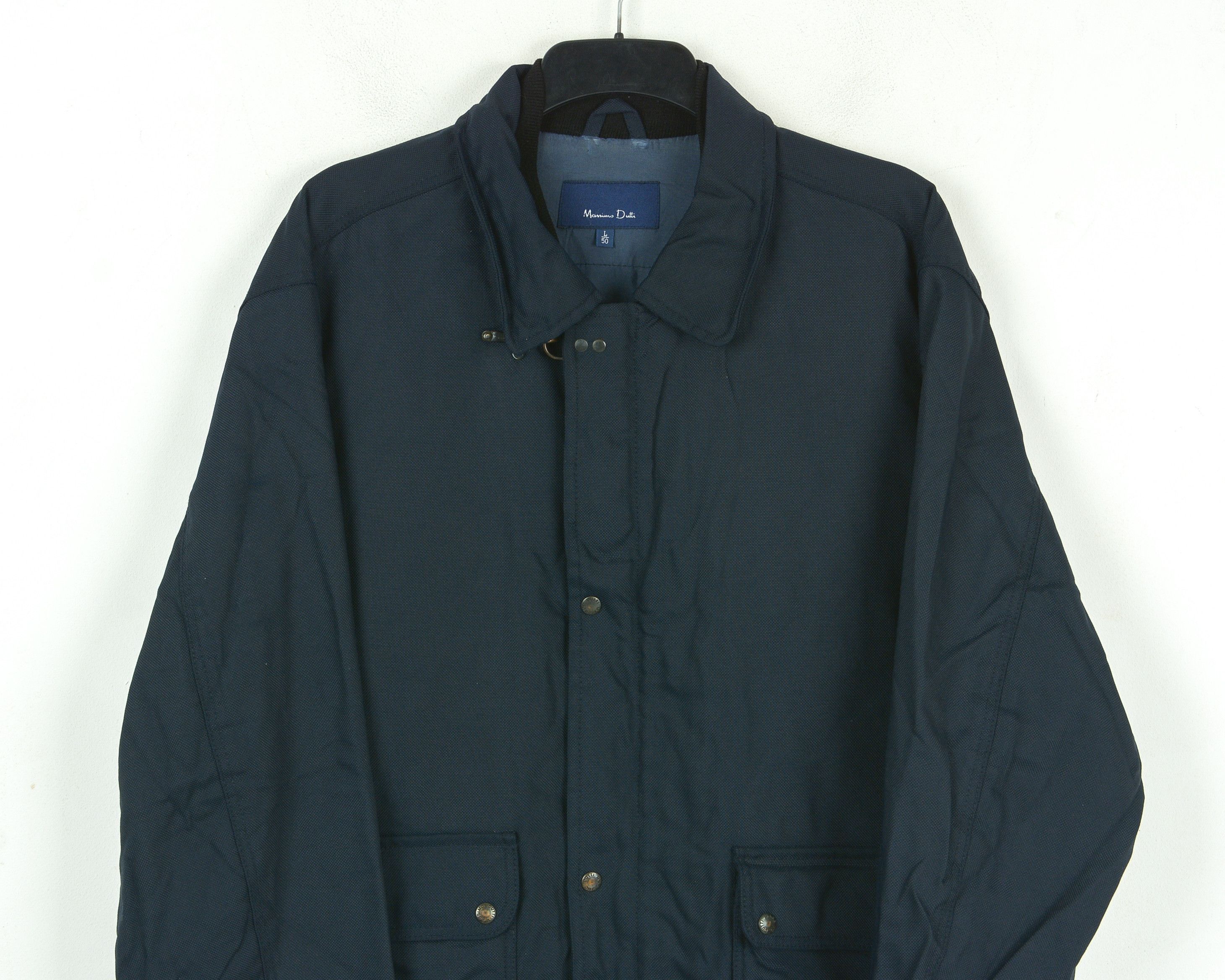 Massimo Dutti Man Jacket L Thick Lined Coat Rain Work Casual Navy Office Size US L / EU 52-54 / 3 - 2 Thumbnail