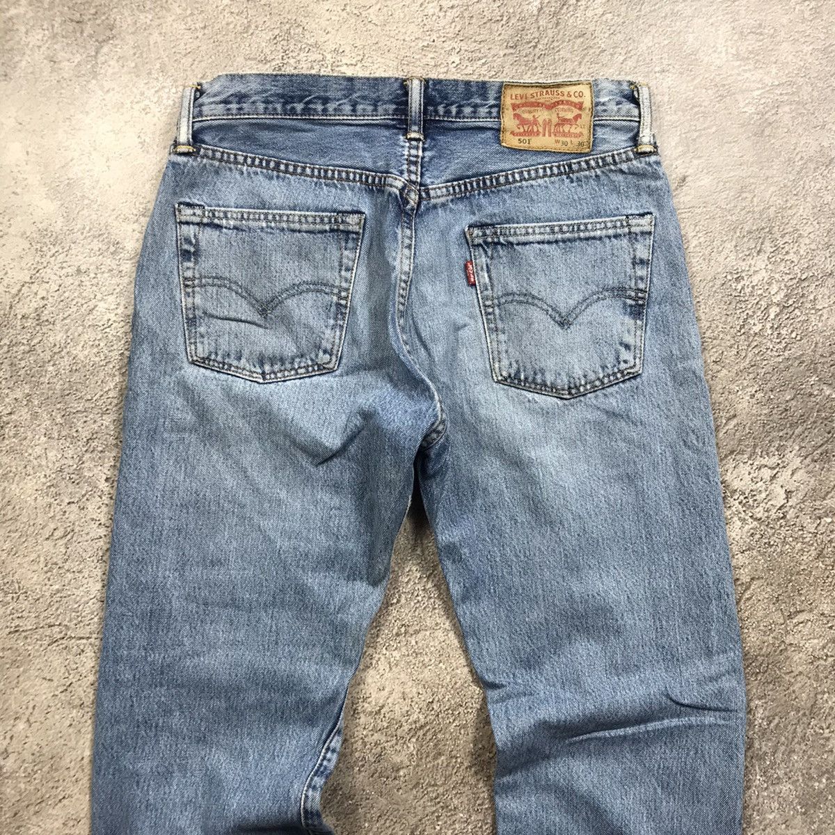 Vintage Vintage 90s Levis Baggy Distressed Thrashed Jeans Grunge 30 Size US 30 / EU 46 - 5 Thumbnail