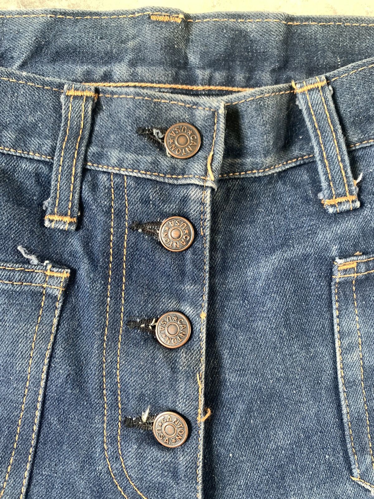 Vintage Super Flare Jeans Vintage 70's Bush Pant X-WEST CANTON USA Size US 32 / EU 48 - 6 Thumbnail