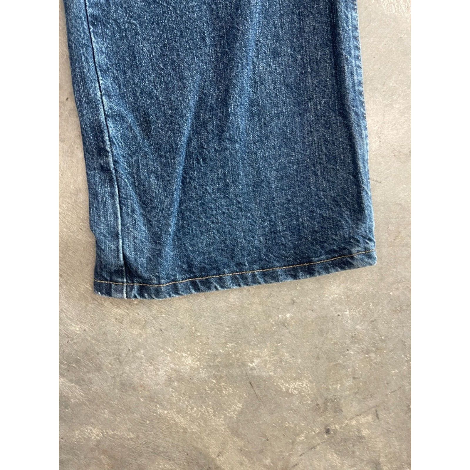 Wrangler VTG Y2K 90S WRANGLER BLUE FADE JEANS DENIM 36x32 Size US 36 / EU 52 - 5 Thumbnail