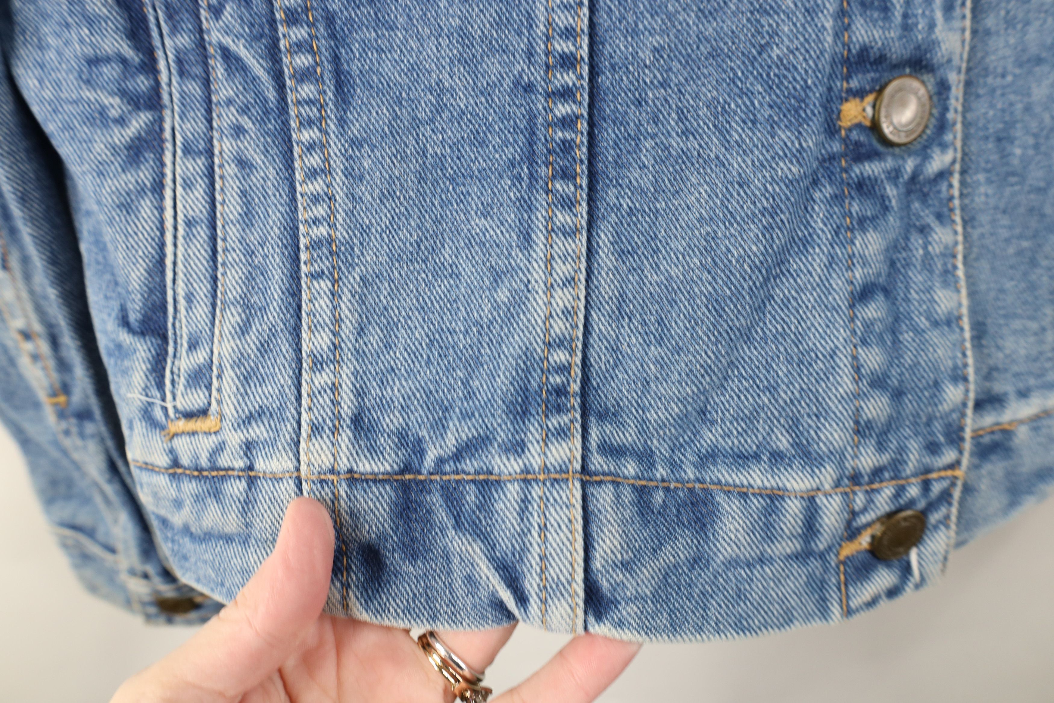 Vintage Vintage 90s Streetwear Babydoll Denim Jean Trucker Jacket Size L / US 10 / IT 46 - 4 Thumbnail