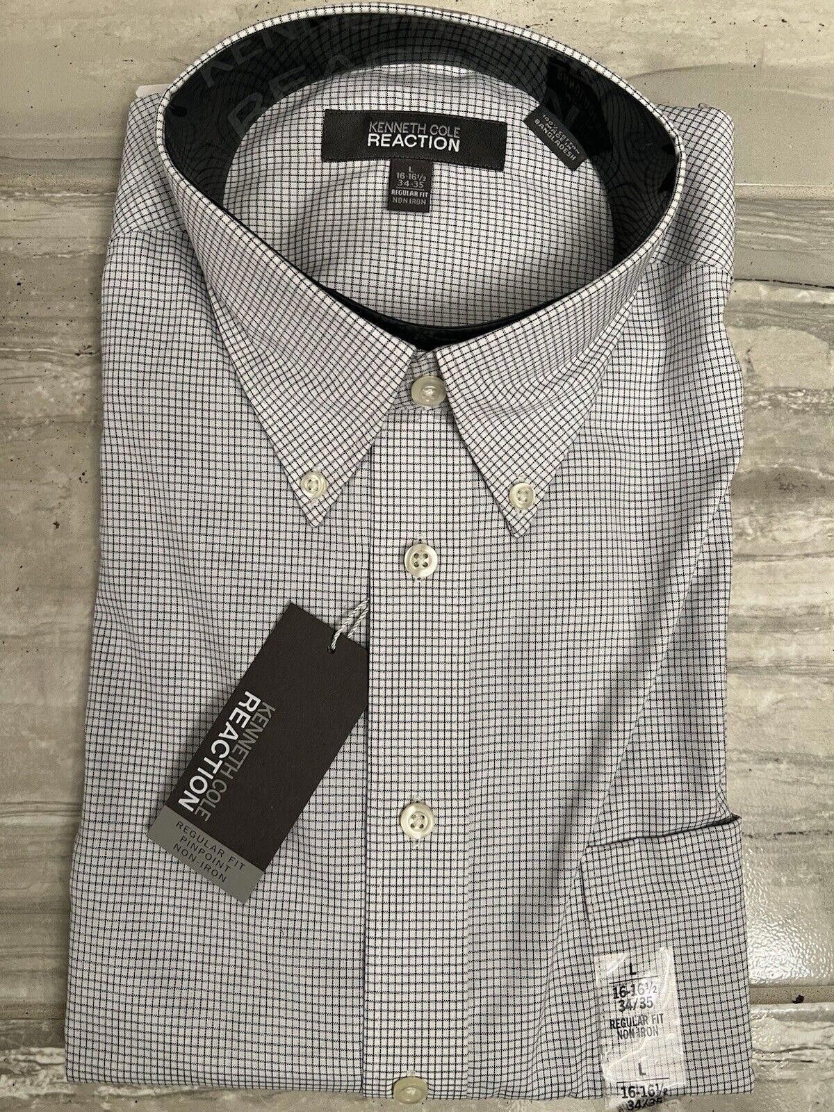 Designer Kenneth Cole Reaction Pinpoint Non Iron Dress Shirt Men's | Grailed
