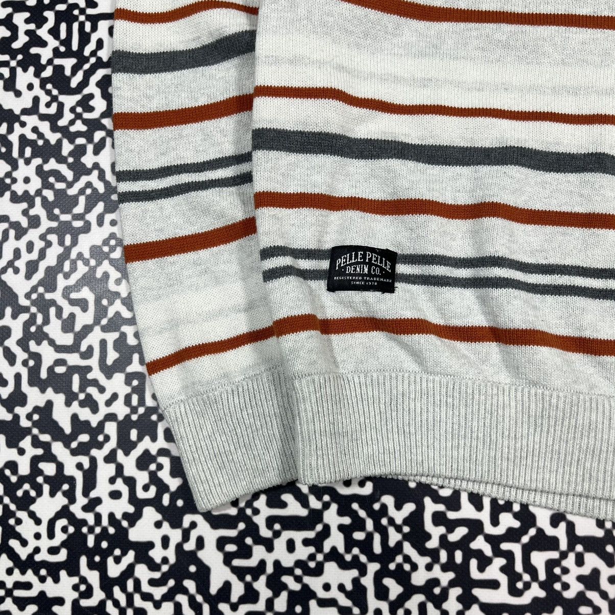 Pelle Pelle Vintage Y2K Pelle Pelle Striped Boxy Sweater Rap 90s Style Size US XXL / EU 58 / 5 - 11 Thumbnail
