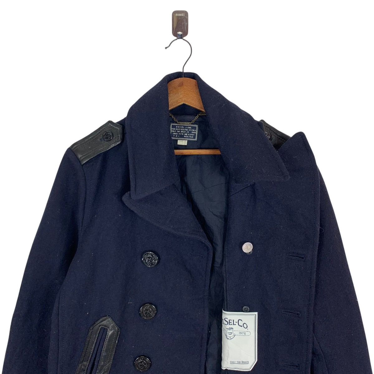 Diesel × Diesel Black Gold × Vintage VINTAGE DIESEL DOUBLE BREASTED WOOL COAT Size US L / EU 52-54 / 3 - 8 Thumbnail