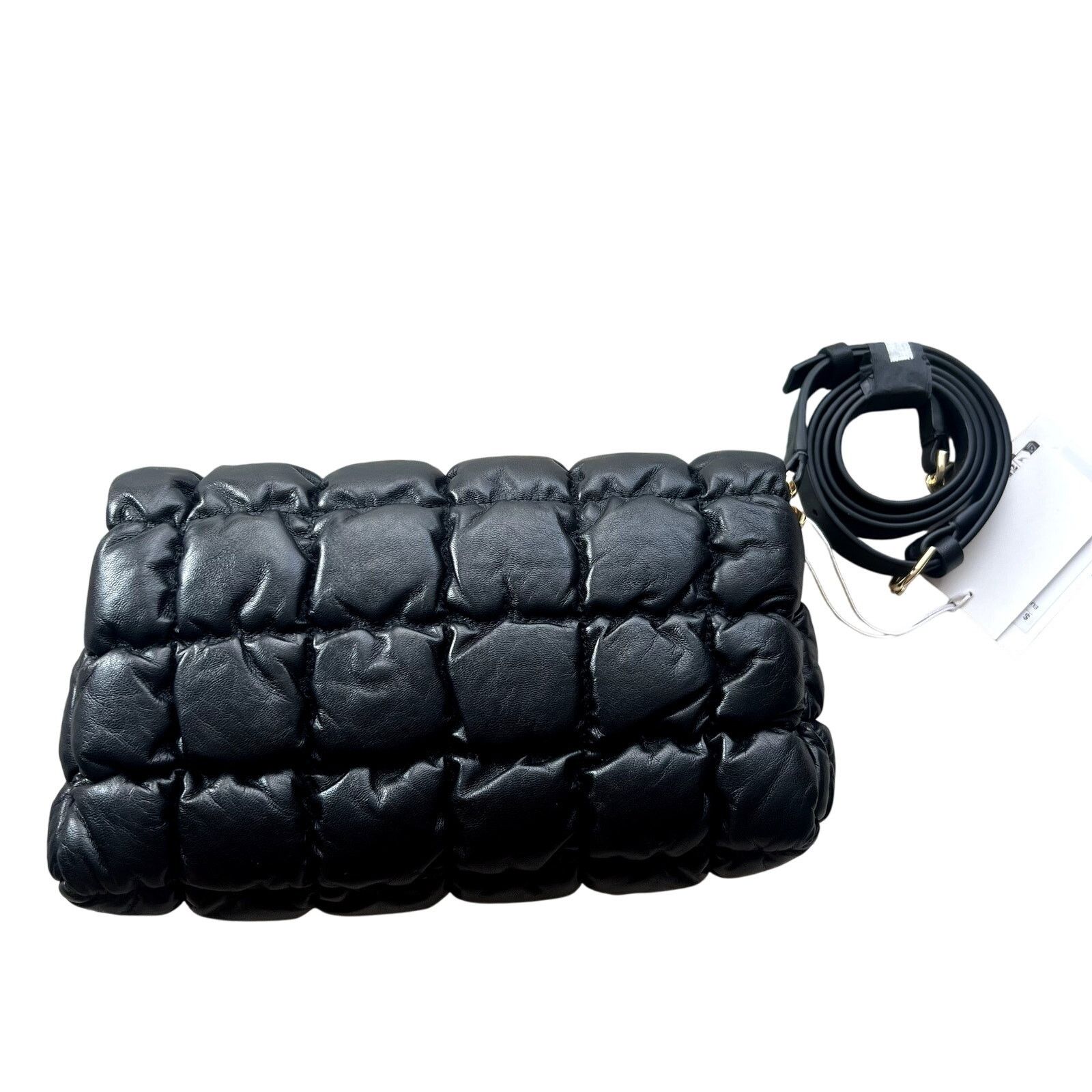 Cos Cos Quilted crossbody bag black leather Size ONE SIZE - 4 Thumbnail