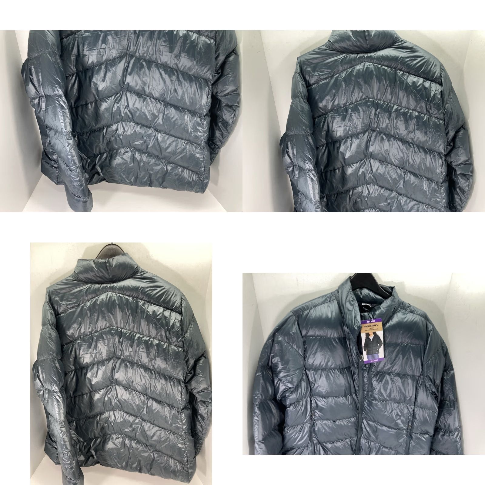 Eddie Bauer Eddie Bauer Down Puffer Jacket Coat Women 2XL Blue Packable Full Zip NWT Size XXL / US 16-18 / IT 52-54 - 9 Thumbnail
