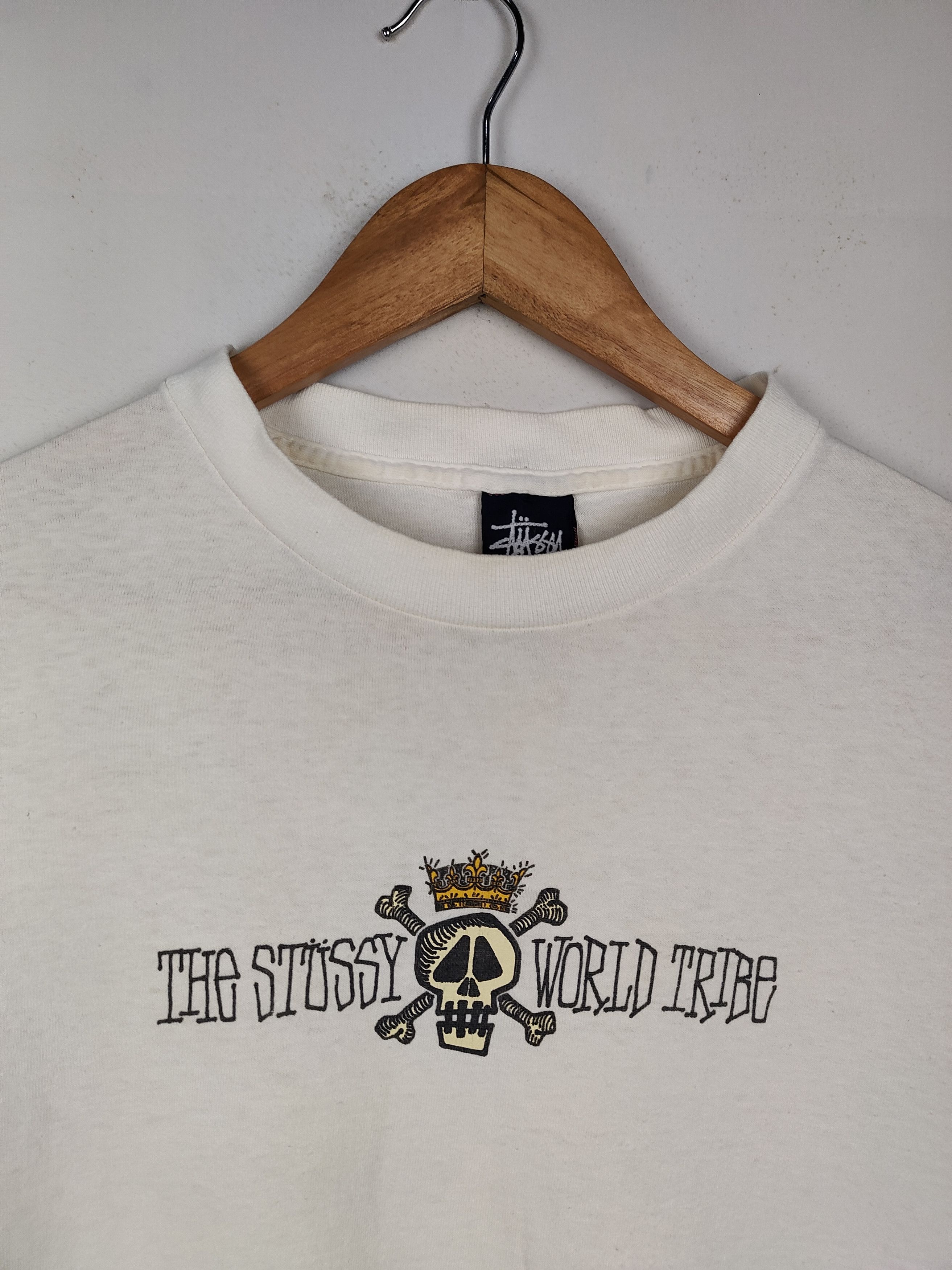 Stussy × Vintage Vintage 90s Stussy Worldtribe Shirt Size US S / EU 44-46 / 1 - 2 Thumbnail