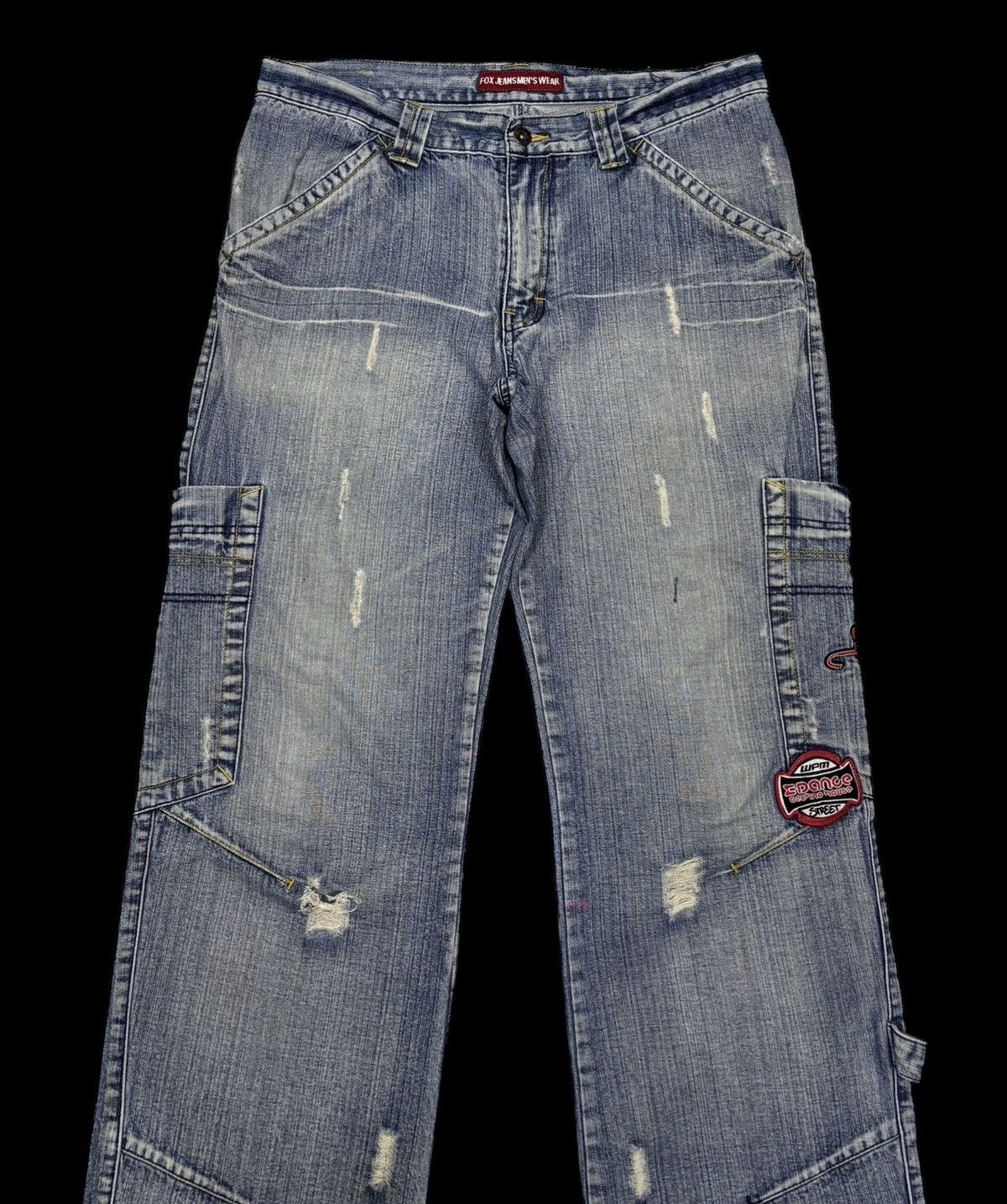 If Six Was Nine 🔥RARE BAGGY JEANS FOX JEANS MULTI POCKET SKATER PANTS Size US 34 / EU 50 - 5 Thumbnail