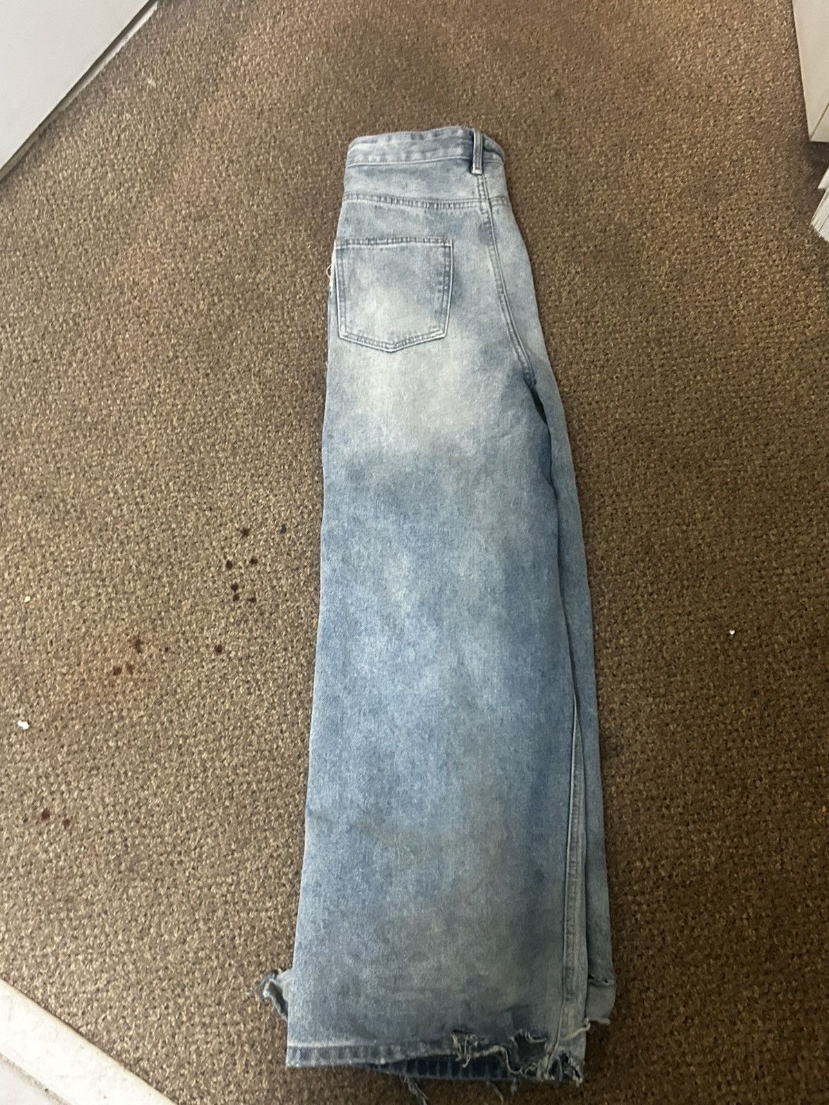 Avant Toi Light Blue Distressed Baggy Denim Size US 32 / EU 48 - 5 Thumbnail