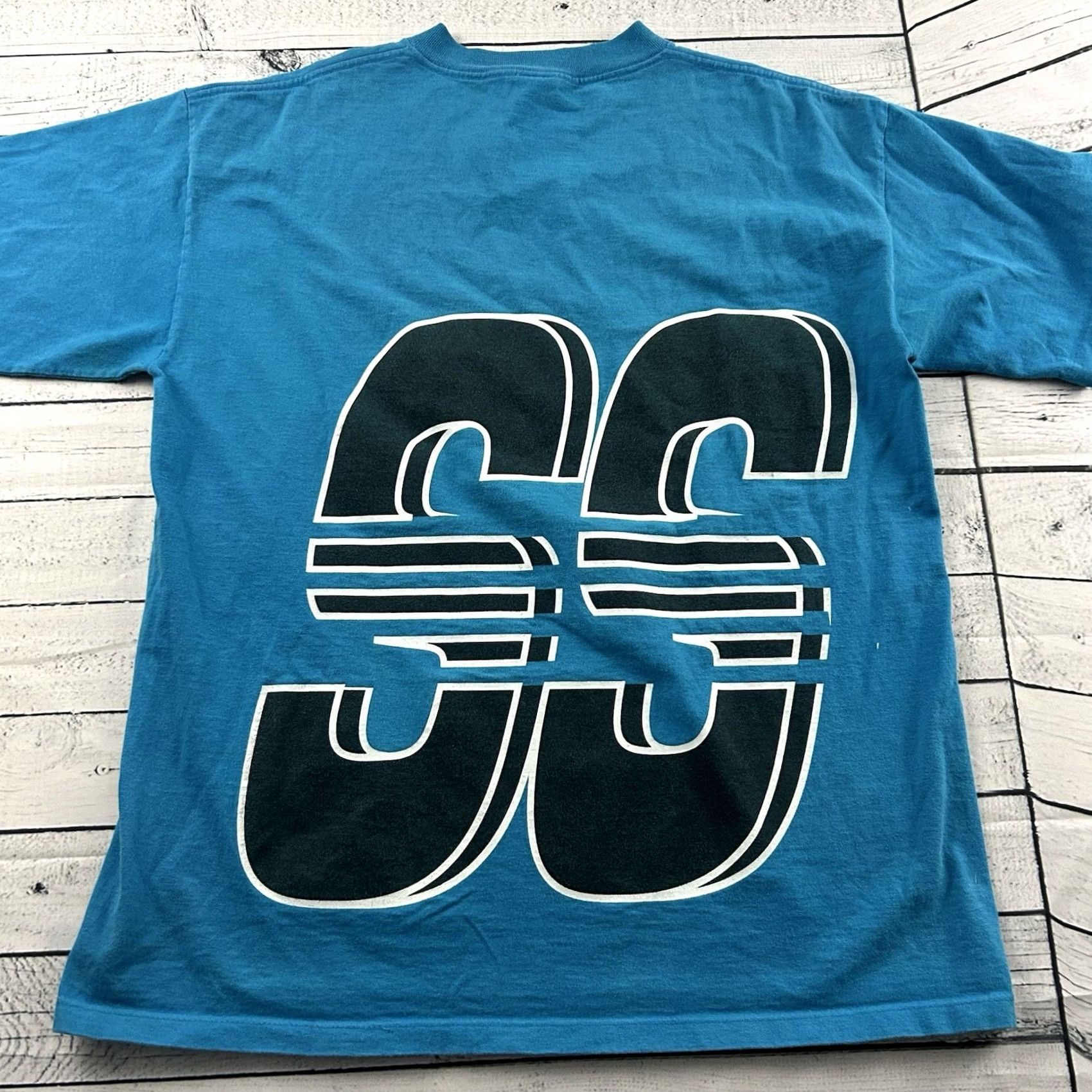 Vintage VINTAGE Boss Short Sleeve T Shirt Men L Blue 90s Shirt Mens Size US L / EU 52-54 / 3 - 6 Thumbnail