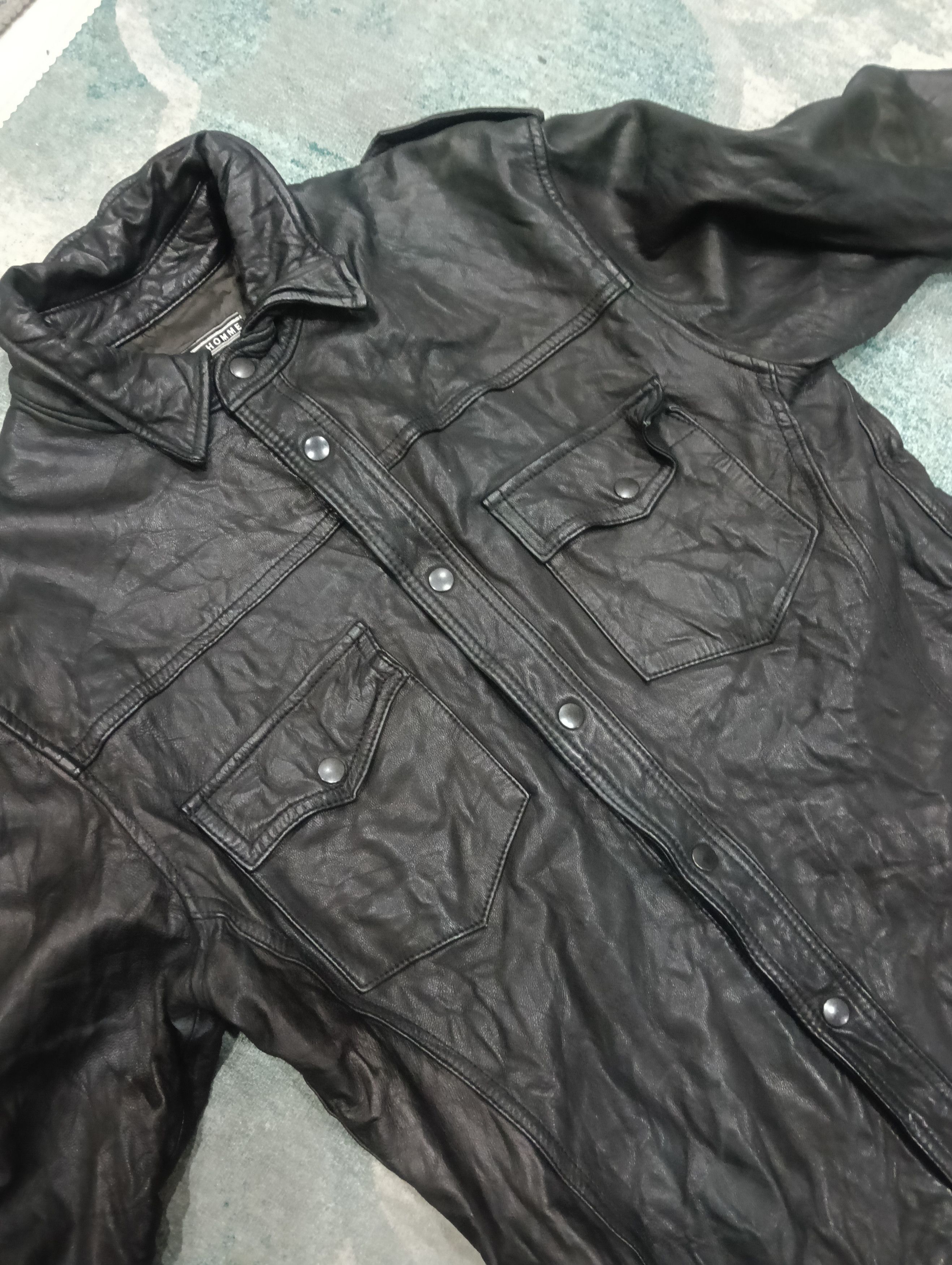 Homme Plisse Issey Miyake × Issey Miyake × Pleats Please Issey Miyake Tete Homme Leather Size US M / EU 48-50 / 2 - 1 Thumbnail