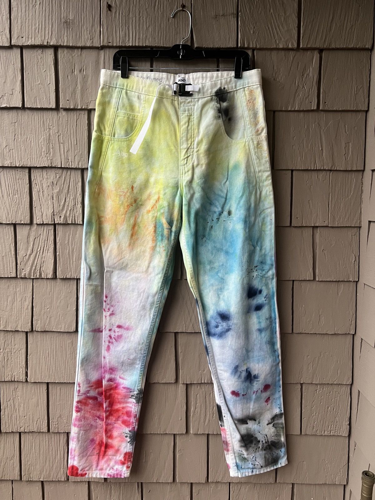 Advisory Board Crystals × Guess Advisory Board Crystals Crystal Infused White Jean Size US 32 / EU 48 - 3 Thumbnail