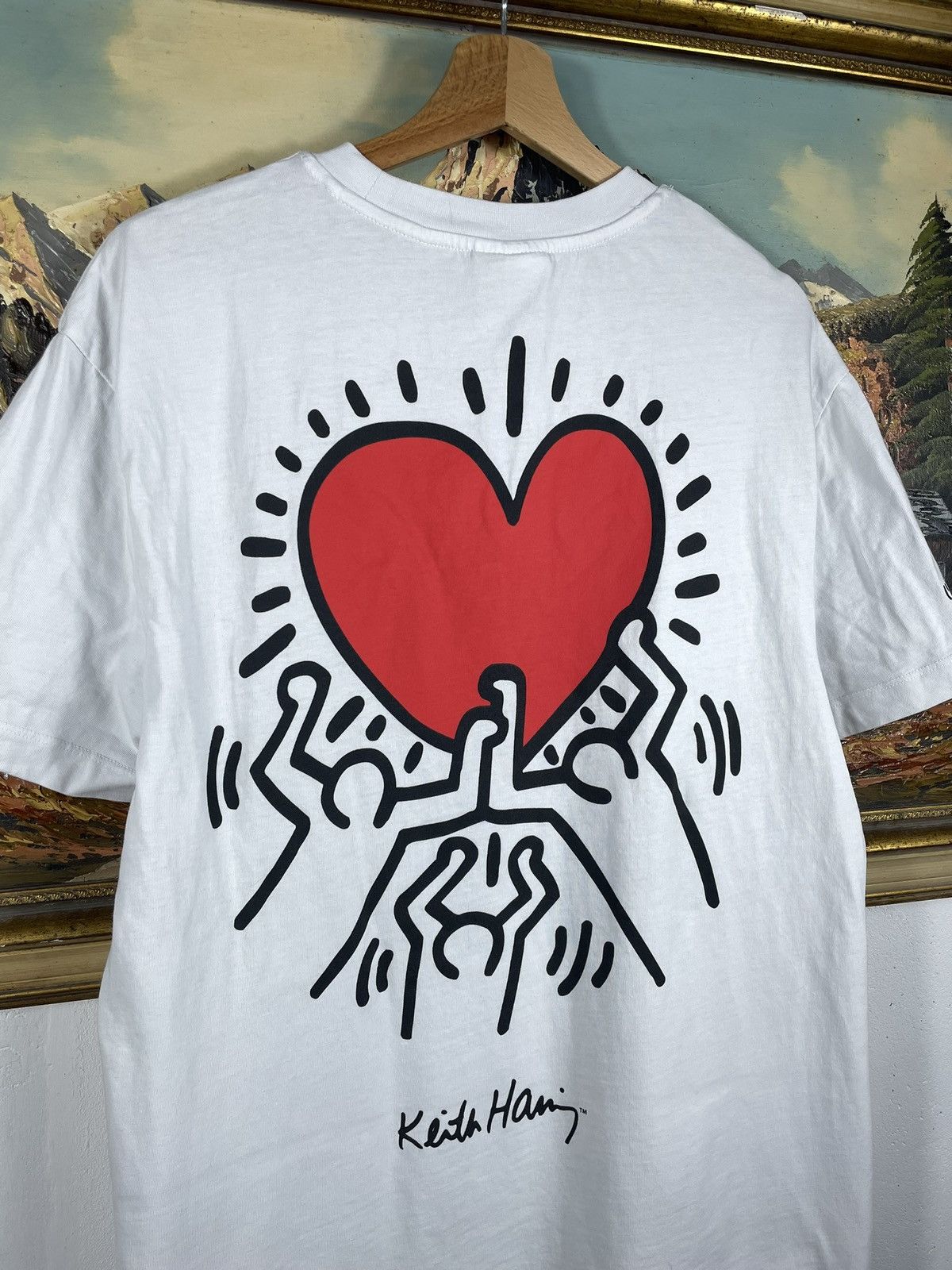Japanese Brand × Keith Haring Keith Haring Art Skateboard White T-Shirt Tee Size US M / EU 48-50 / 2 - 10 Thumbnail