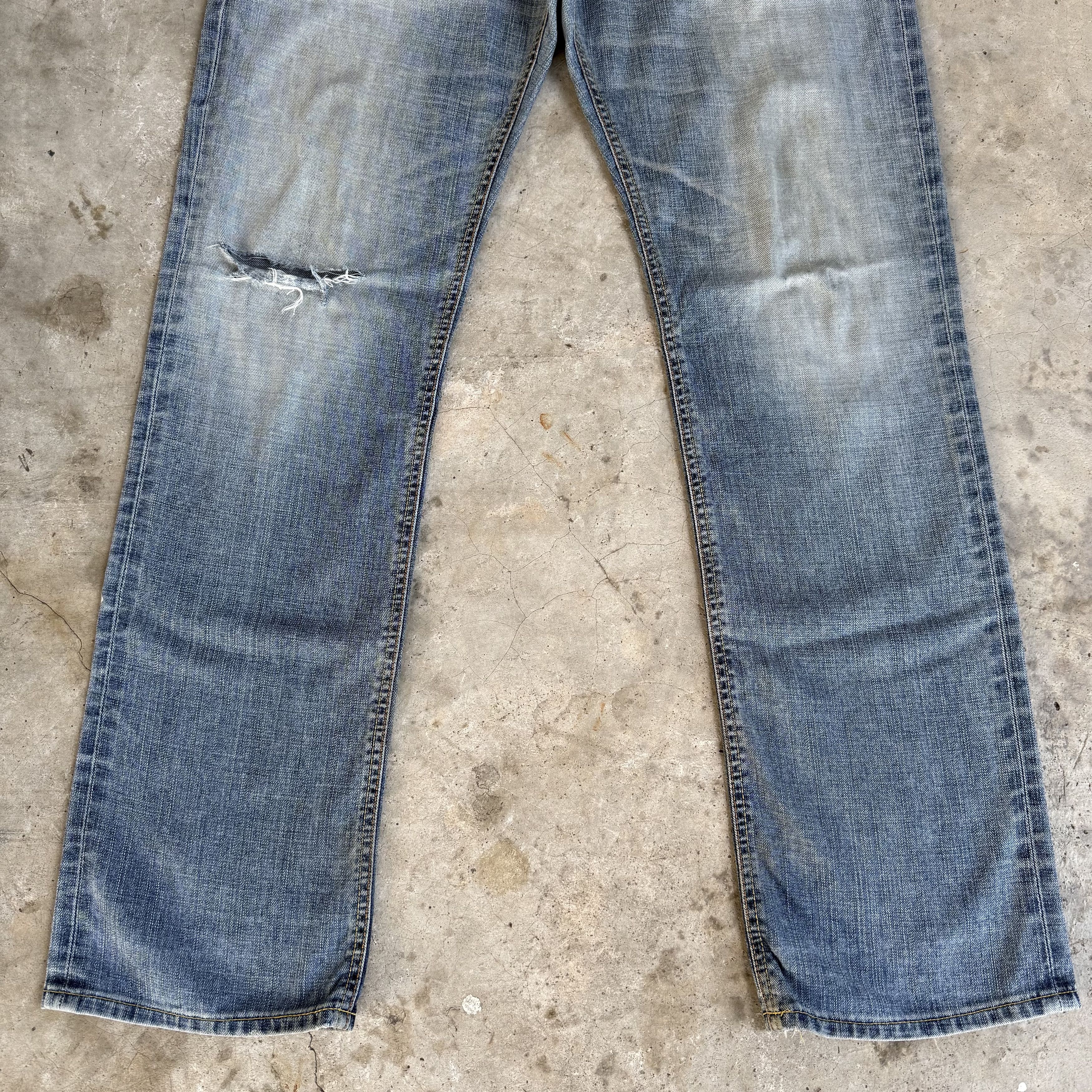 Edwin Vintage Edwin Faded Ripped Denim Jean Pants Size US 34 / EU 50 - 2 Thumbnail
