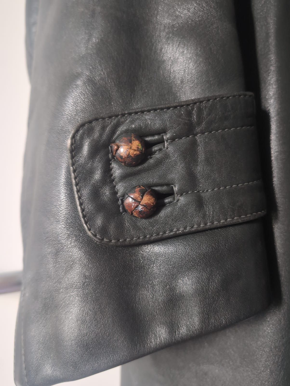 Other 1940s WWII-Era German Leather Overcoat – Rare Collectible Size US L / EU 52-54 / 3 - 5 Thumbnail
