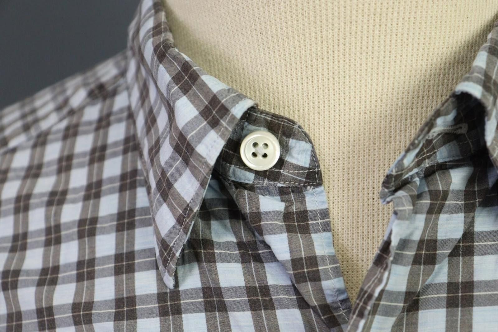 Ermenegildo Zegna Ermenegildo Zegna Multi Plaid Button Down Shirt Size L Size US L / EU 52-54 / 3 - 5 Thumbnail