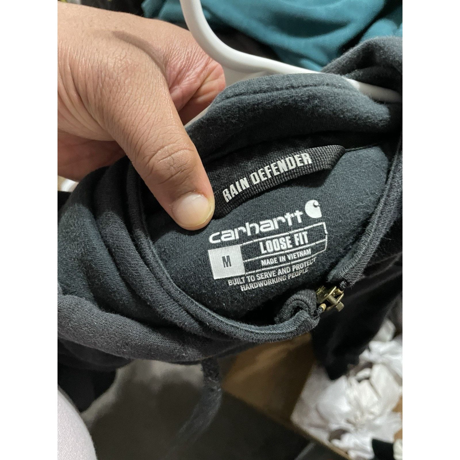 Carhartt Size M- Carhartt Rain Defender heavy Hoodie 1/4 Zip Black Size US M / EU 48-50 / 2 - 3 Thumbnail