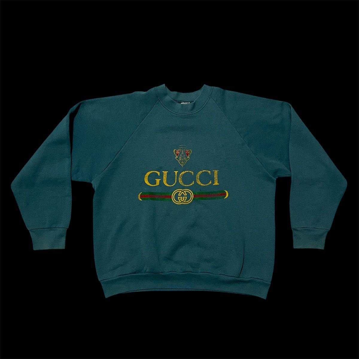 Vintage VINTAGE CREWNECK BOOTLEG LOGO GUCCI 90s Size L / US 10 / IT 46 - 1 Thumbnail