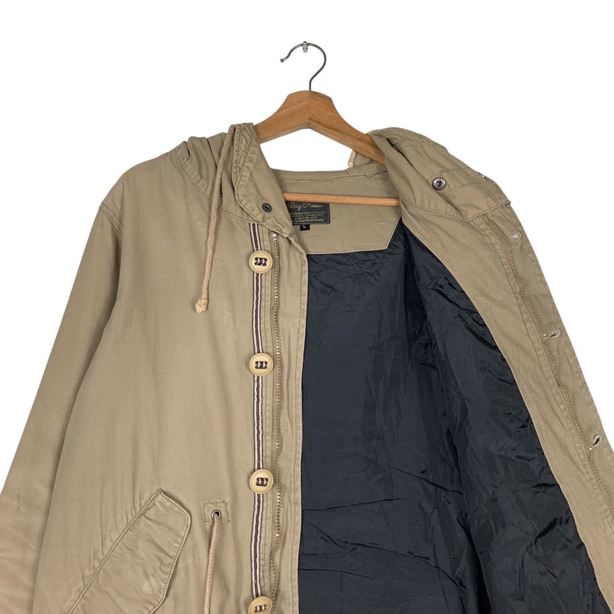 Japanese Brand DOG HOUSE Vintage Wear Hooded Jacket #1305-C59 Size US L / EU 52-54 / 3 - 11 Thumbnail
