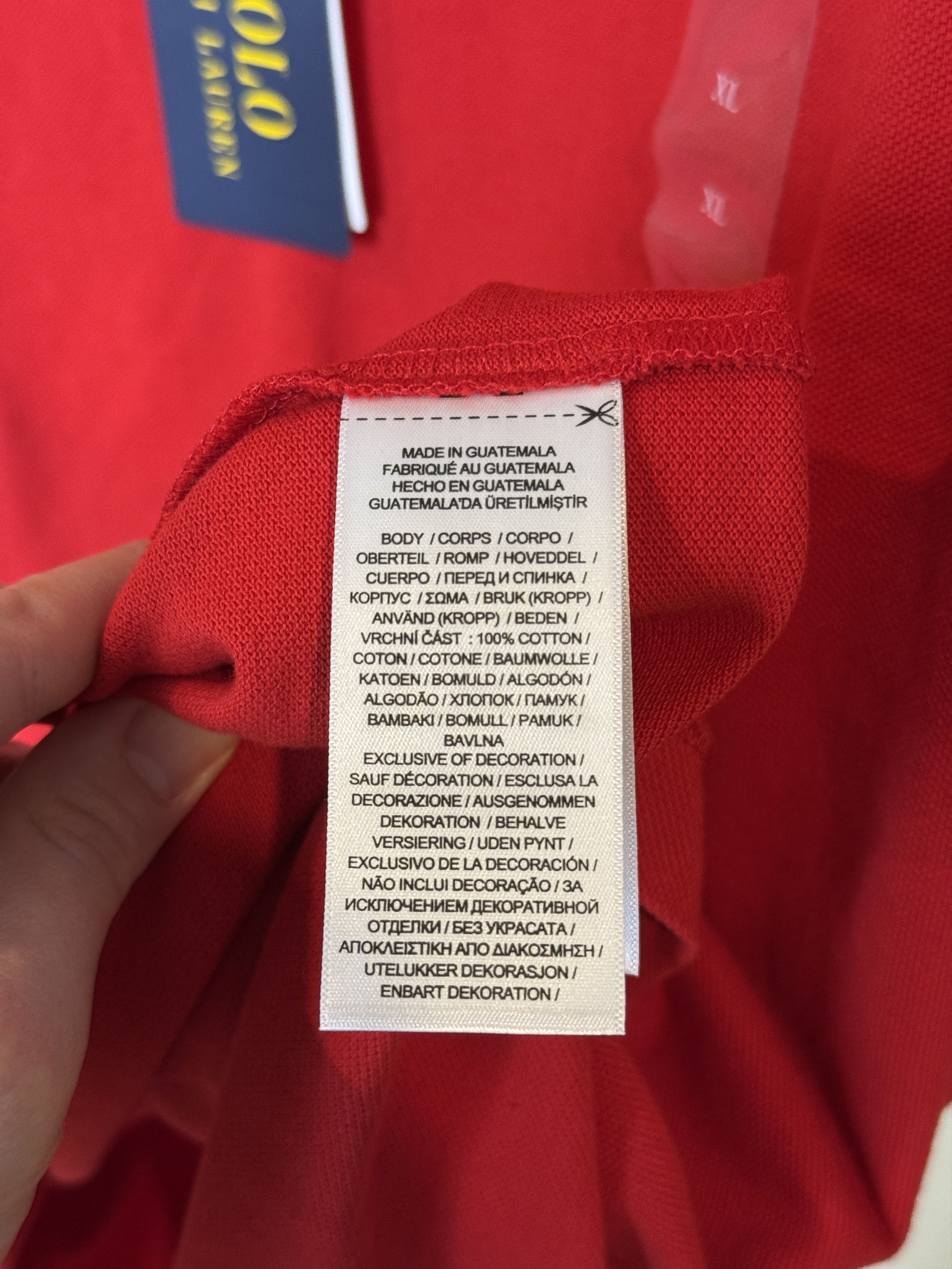 Polo Ralph Lauren Polo Ralph Lauren Classic Fit Mesh Polo Shirt Red Size US XL / EU 56 / 4 - 5 Thumbnail