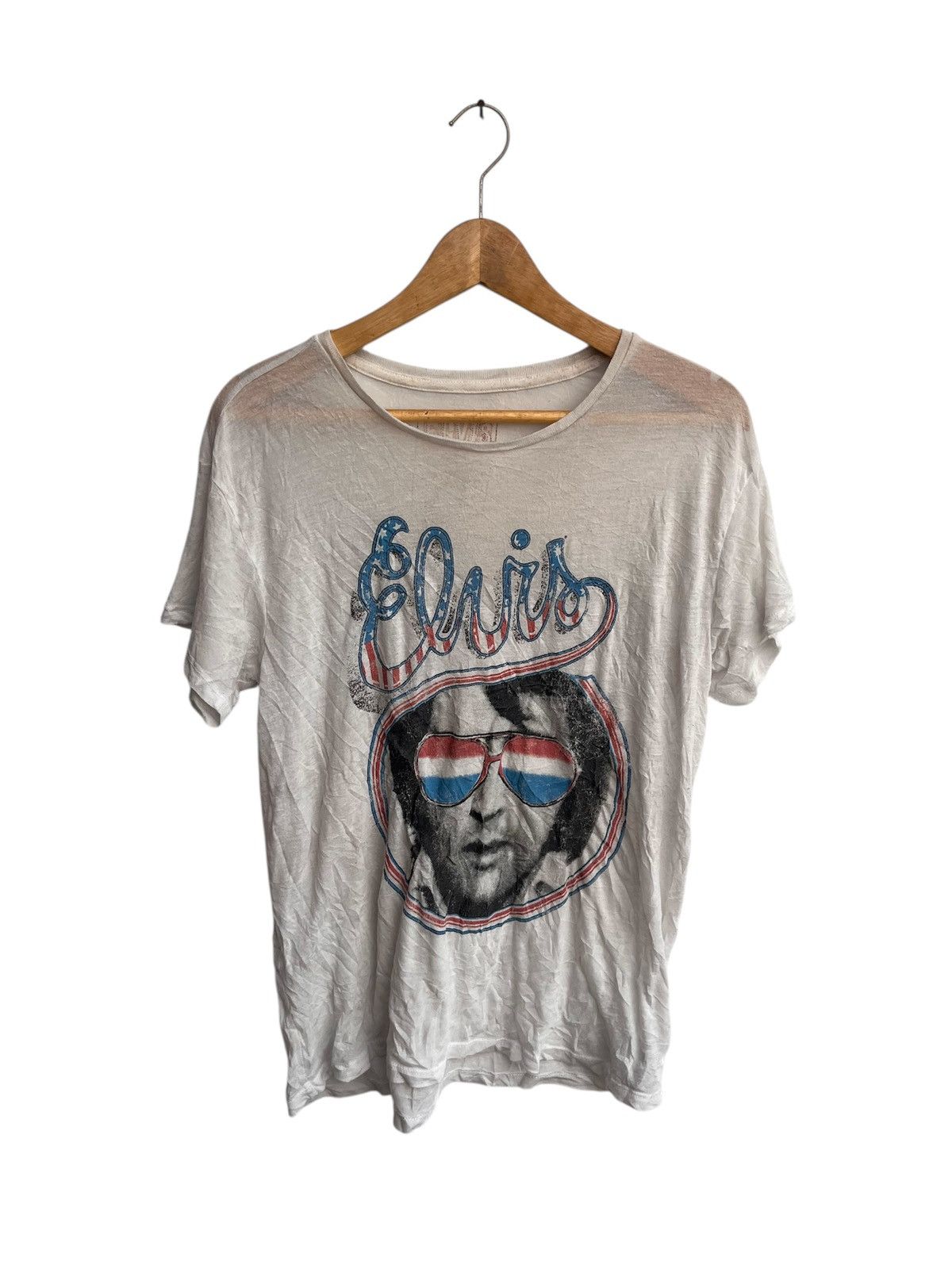 STEAL! Elvis Prasley Face Slik Tee Y2K