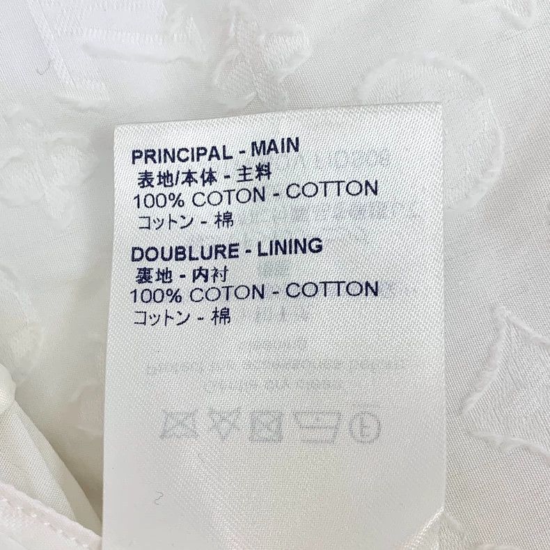 Louis Vuitton Louis Vuitton White logo embossed full-print cotton lace s Size XS / US 0-2 / IT 36-38 - 7 Thumbnail