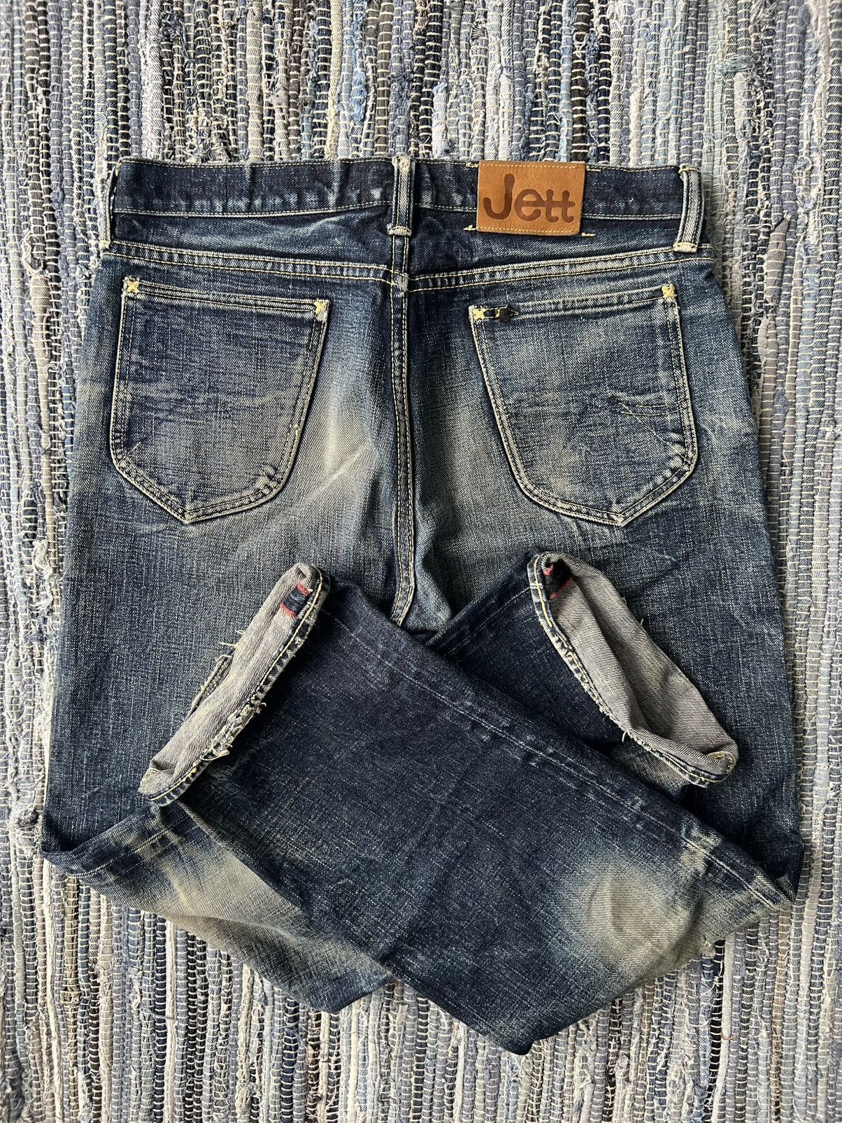 Samurai Jeans Vintage Jett Rink Texas 🇯🇵 Beautiful Fade Wear Selvaged Denim Size US 33 - 3 Thumbnail