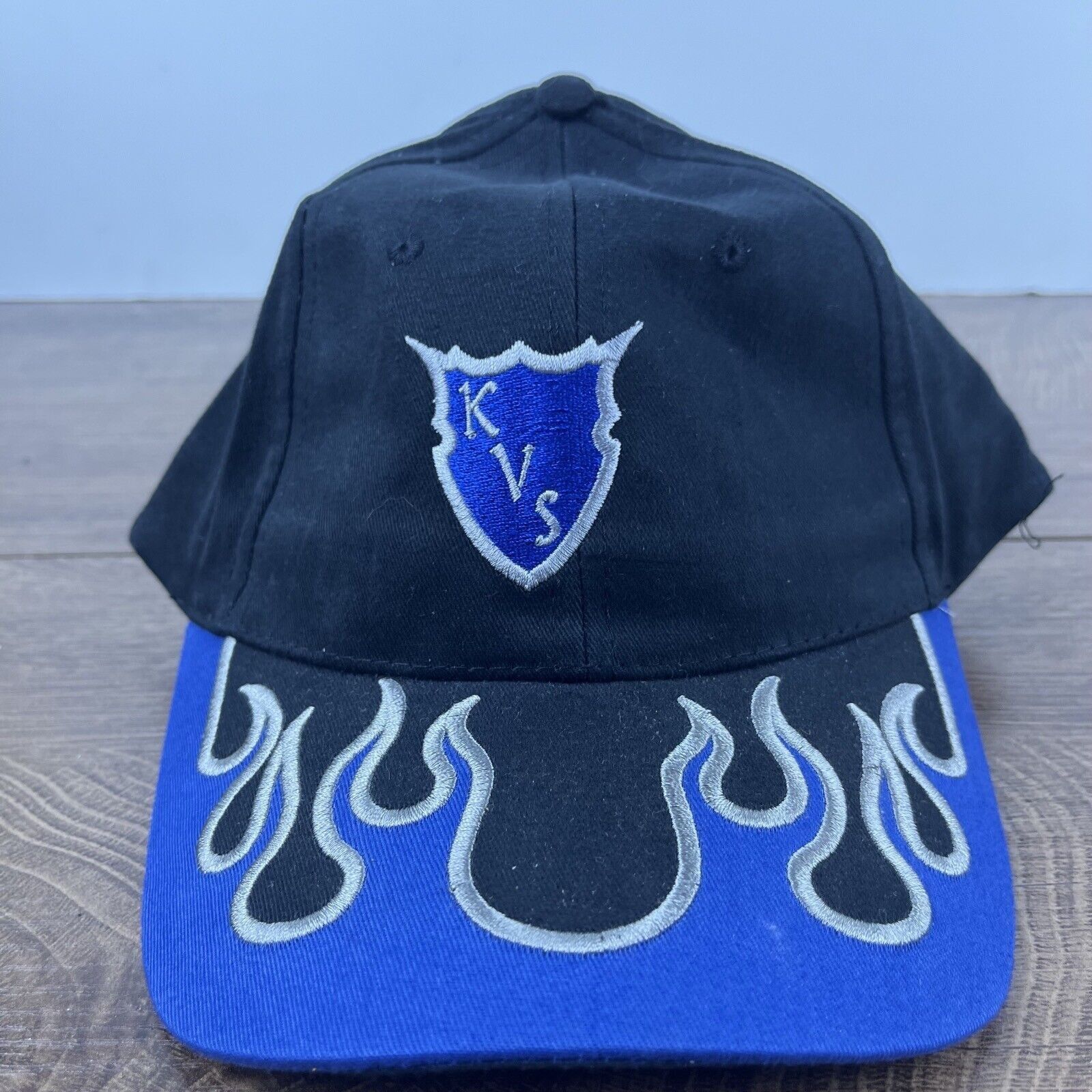 Other KVS Devils Hat Black Cap Blue Devils Hat Adjustable Hat Blac Size ONE SIZE - 2 Thumbnail