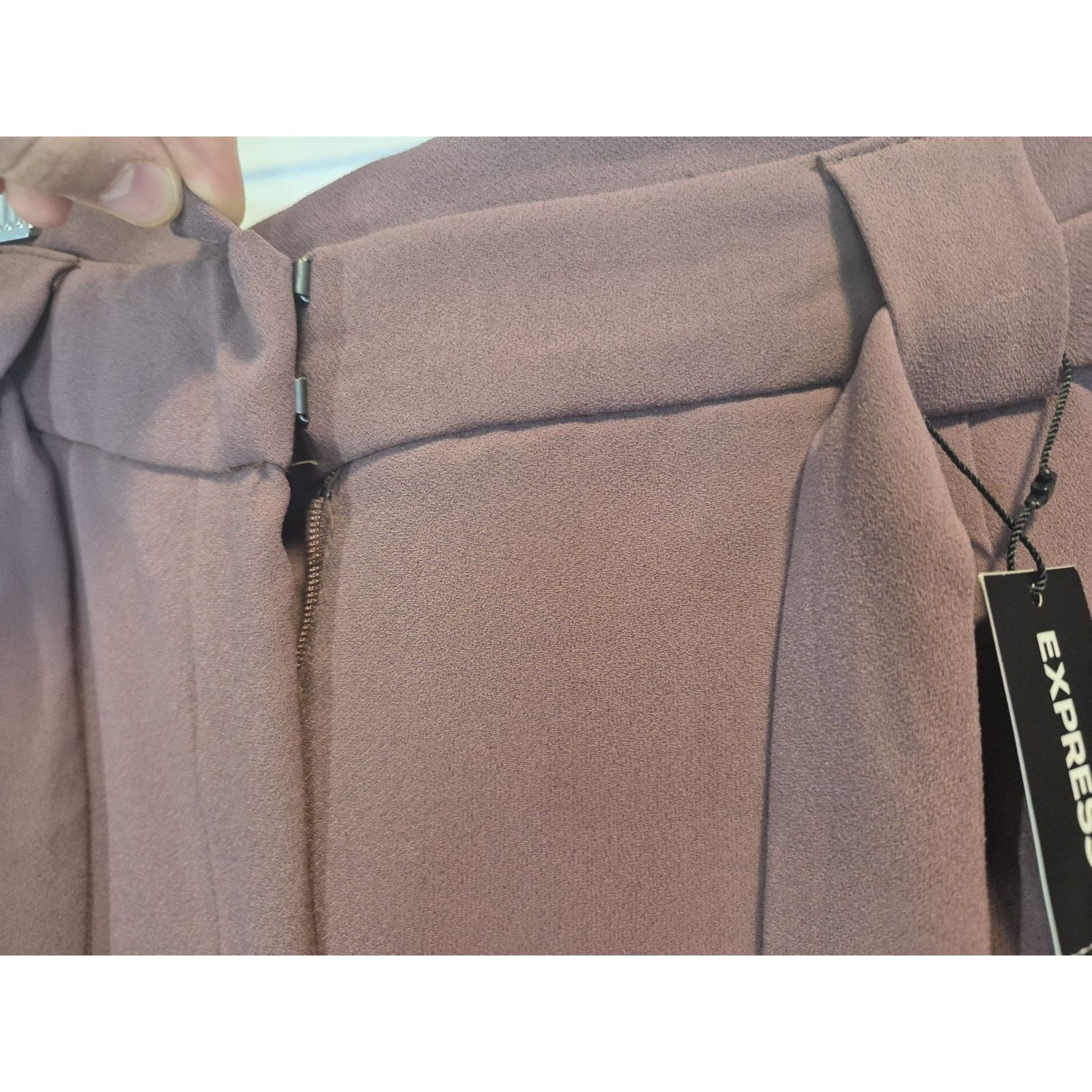 Express New W Tags Express Ankle High Rise *IN BROWN* 10R Pants Size 32" / US 10 / IT 46 - 6 Thumbnail