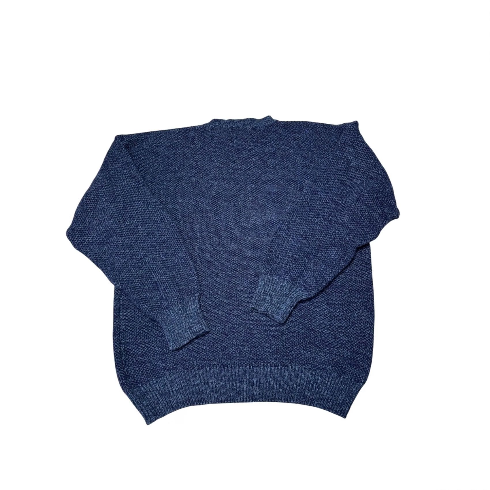 Eddie Bauer VINTAGE Eddie Bauer Mens Sweater Crewneck Knit Heavyweight Indigo Blue L Size US L / EU 52-54 / 3 - 3 Thumbnail
