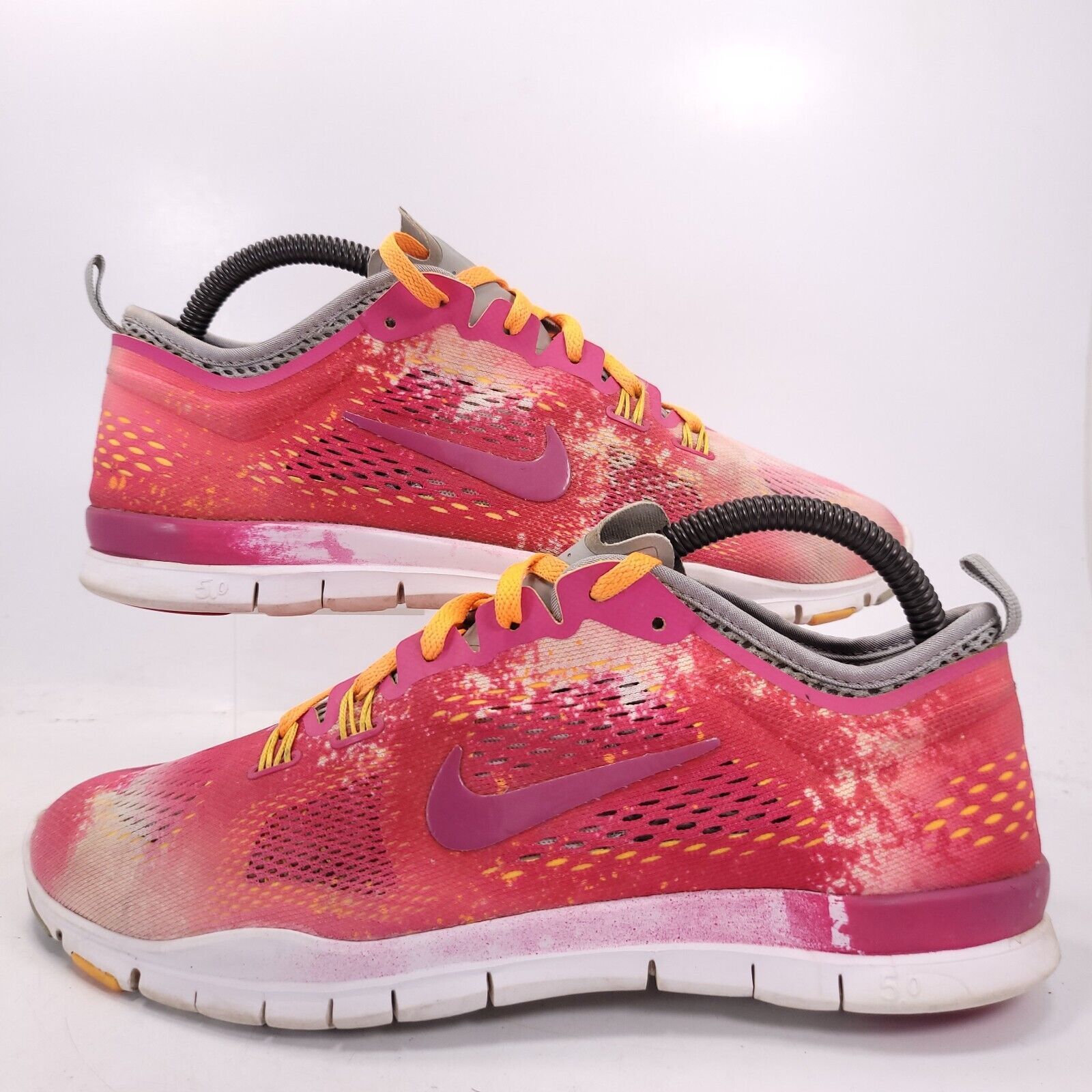 Nike Nike Free TR Fit 4 Shoe Womens Size 9 629832-100 Pink White Size US 9 / IT 39 - 5 Thumbnail