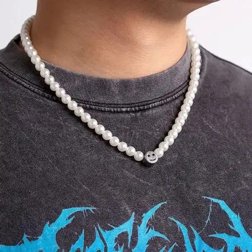 Other Pendant smile pearl necklace Size ONE SIZE - 1 Thumbnail