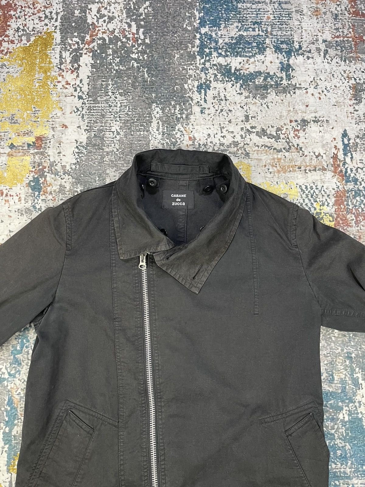 CABANE de ZUCCa Cabane De Zucca Scuba Hoodie Assymetrical Zipper Size US M / EU 48-50 / 2 - 9 Thumbnail