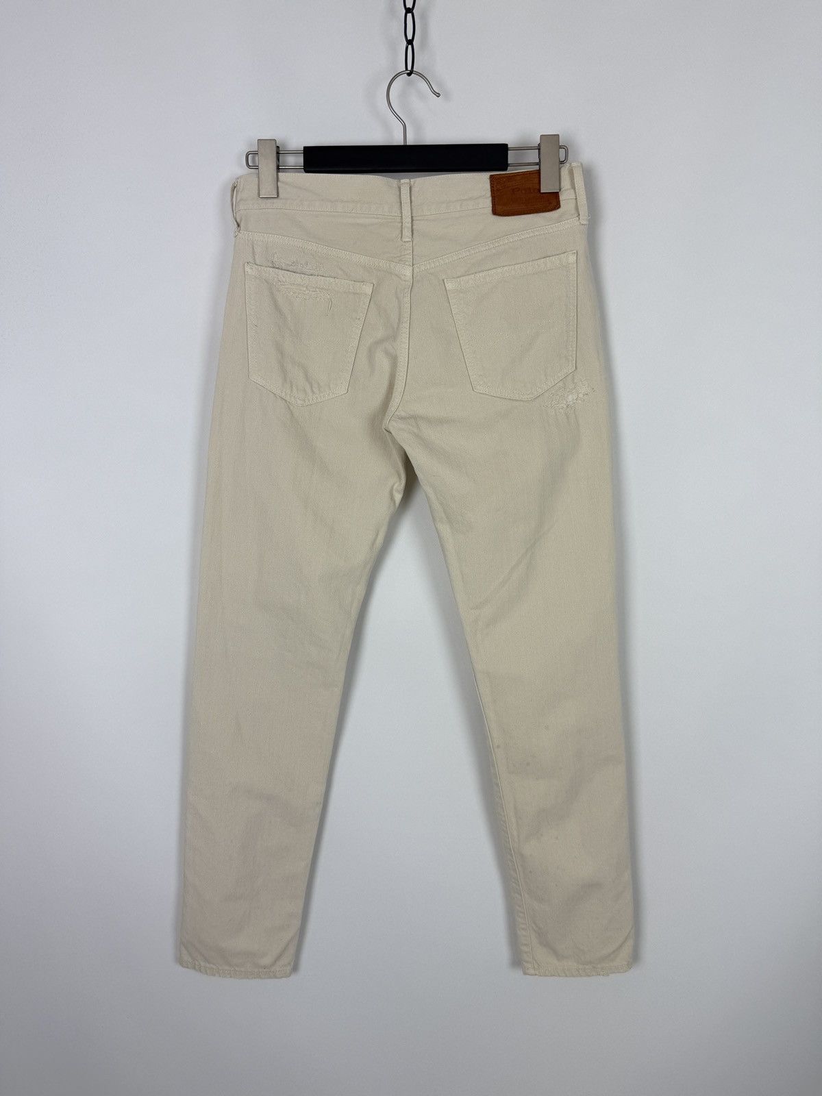 Ralph Lauren Polo Astor Slim Boyfriend Distressed Patchwork Denim 26 Size 26" / US 2 / IT 38 - 7 Thumbnail