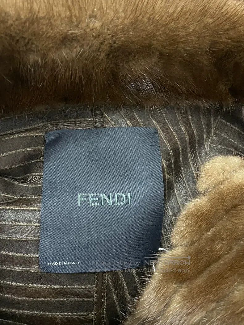 Fendi Fendi Honey Brown Suede Fur Jacket, Reversible Size XS / US 0-2 / IT 36-38 - 3 Thumbnail