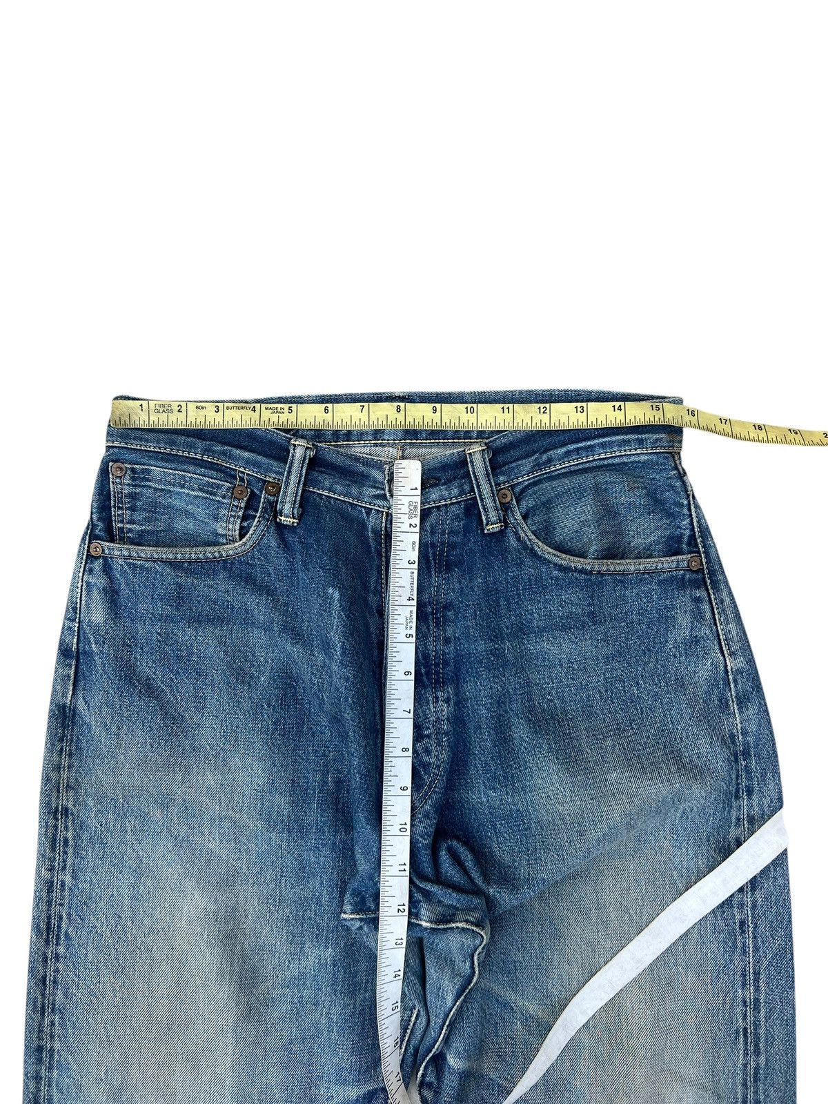 Full Count & Co. Vintage OVER RAIL & Co Japan Dirty Mud Denim Selvedge Jeans Size US 31 - 2 Thumbnail