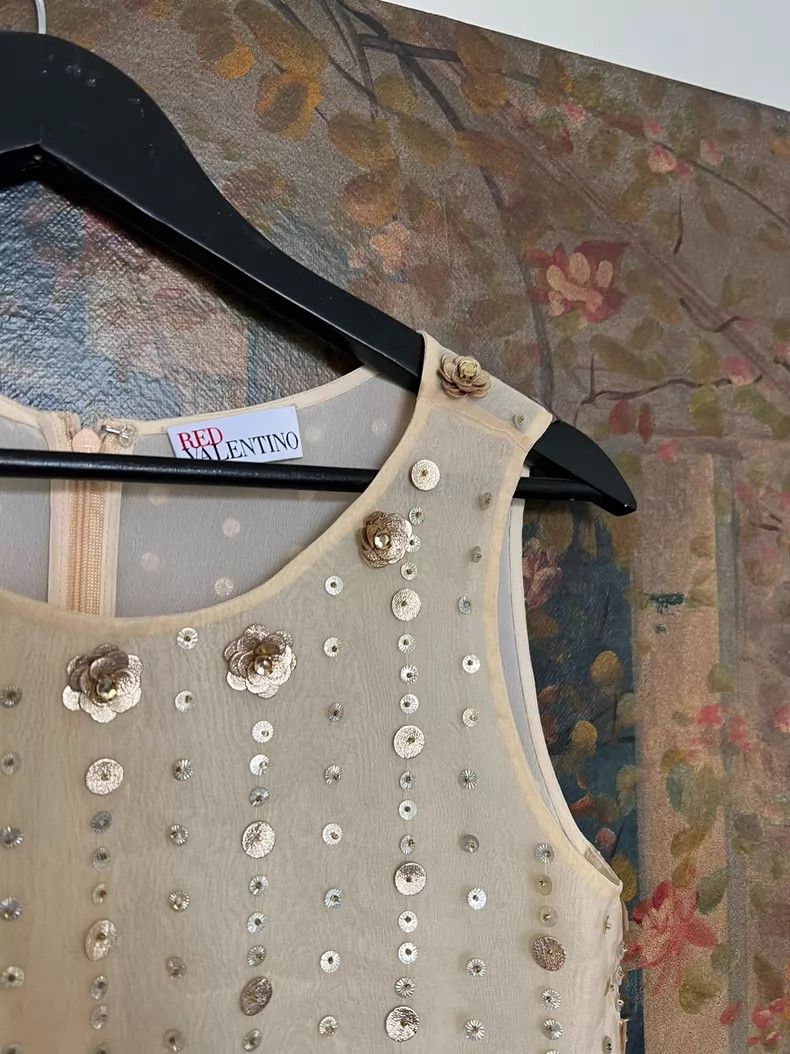 Valentino Valentino Heavy industry gold beaded vest dress Size M / US 6-8 / IT 42-44 - 5 Thumbnail