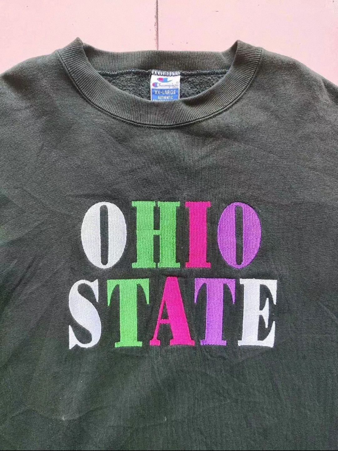 Champion 90s Ohio State Rainbow Embroidery Sweatshirts Size US XXL / EU 58 / 5 - 3 Thumbnail