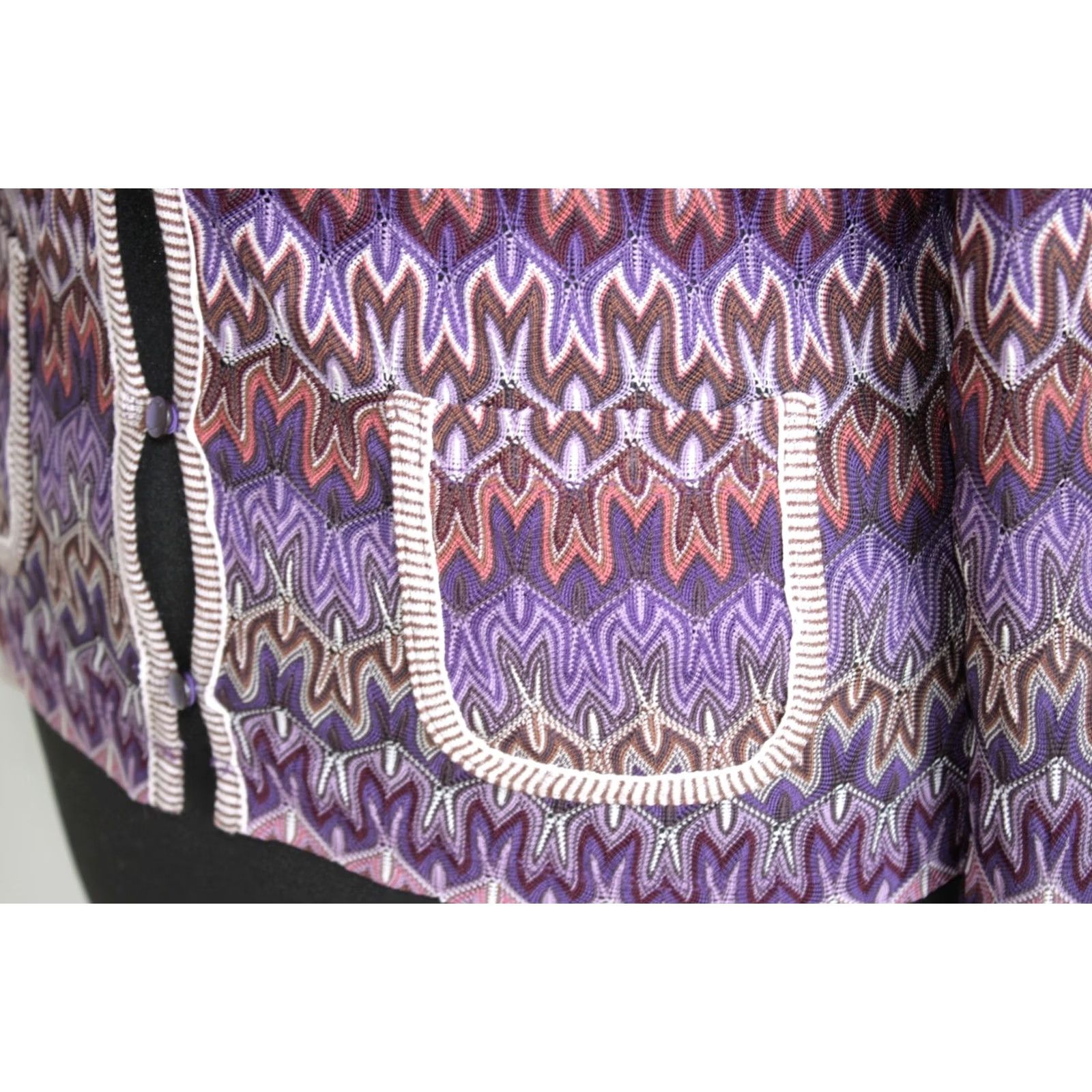 Missoni VINTAGE MISSONI LINDEX womens jumper cardigan XS Cardigan Jumper Womens XS Multicoloured Size XS / US 0-2 / IT 36-38 - 3 Thumbnail