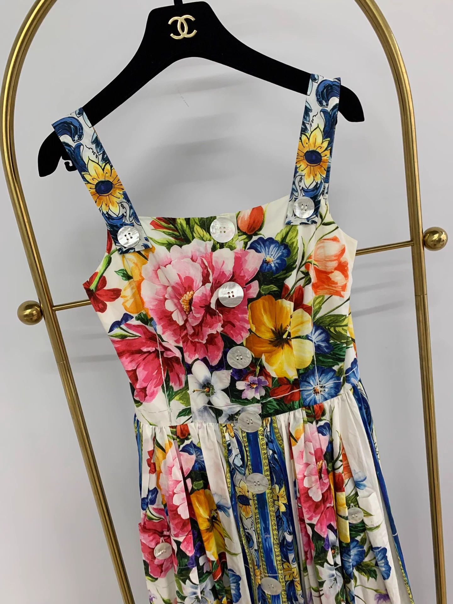Dolce & Gabbana Dolce&Gabbana Printed Cami Dress Women's 38 New Size XS / US 0-2 / IT 36-38 - 2 Thumbnail