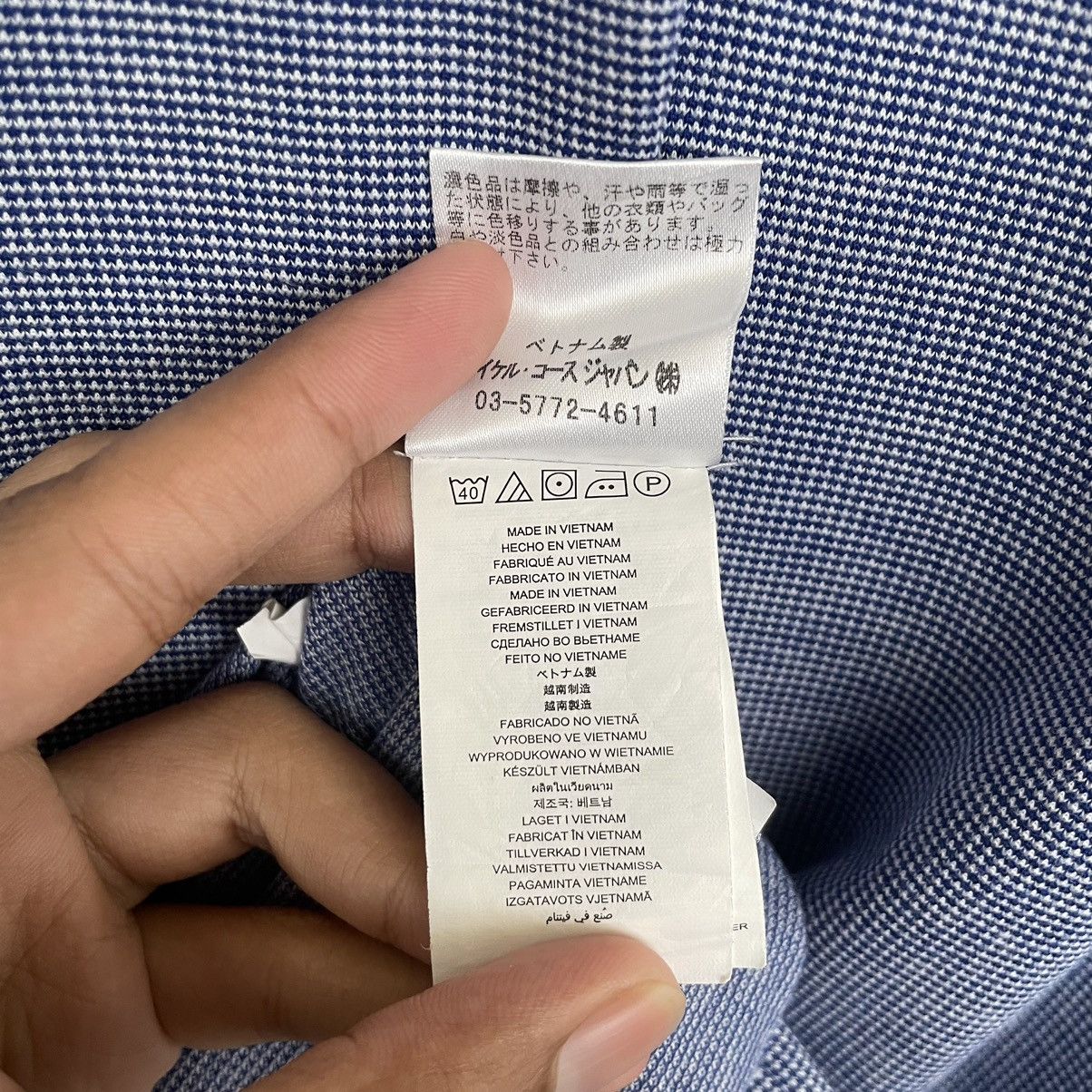 Designer × Michael Kors Michael Kors Blue Blank Essentials T Shirt Size US M / EU 48-50 / 2 - 5 Thumbnail