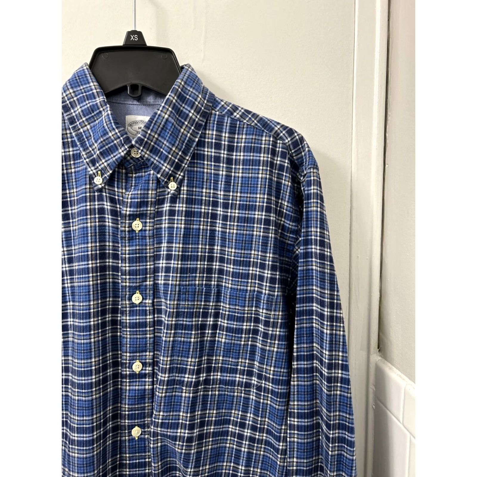 Brooks Brothers Brooks Brothers 346 Original Polo Shirt Mens M Blue Plaid Slim Button Down L/S Dress Shirt Size US M / EU 48-50 / 2 - 6 Thumbnail