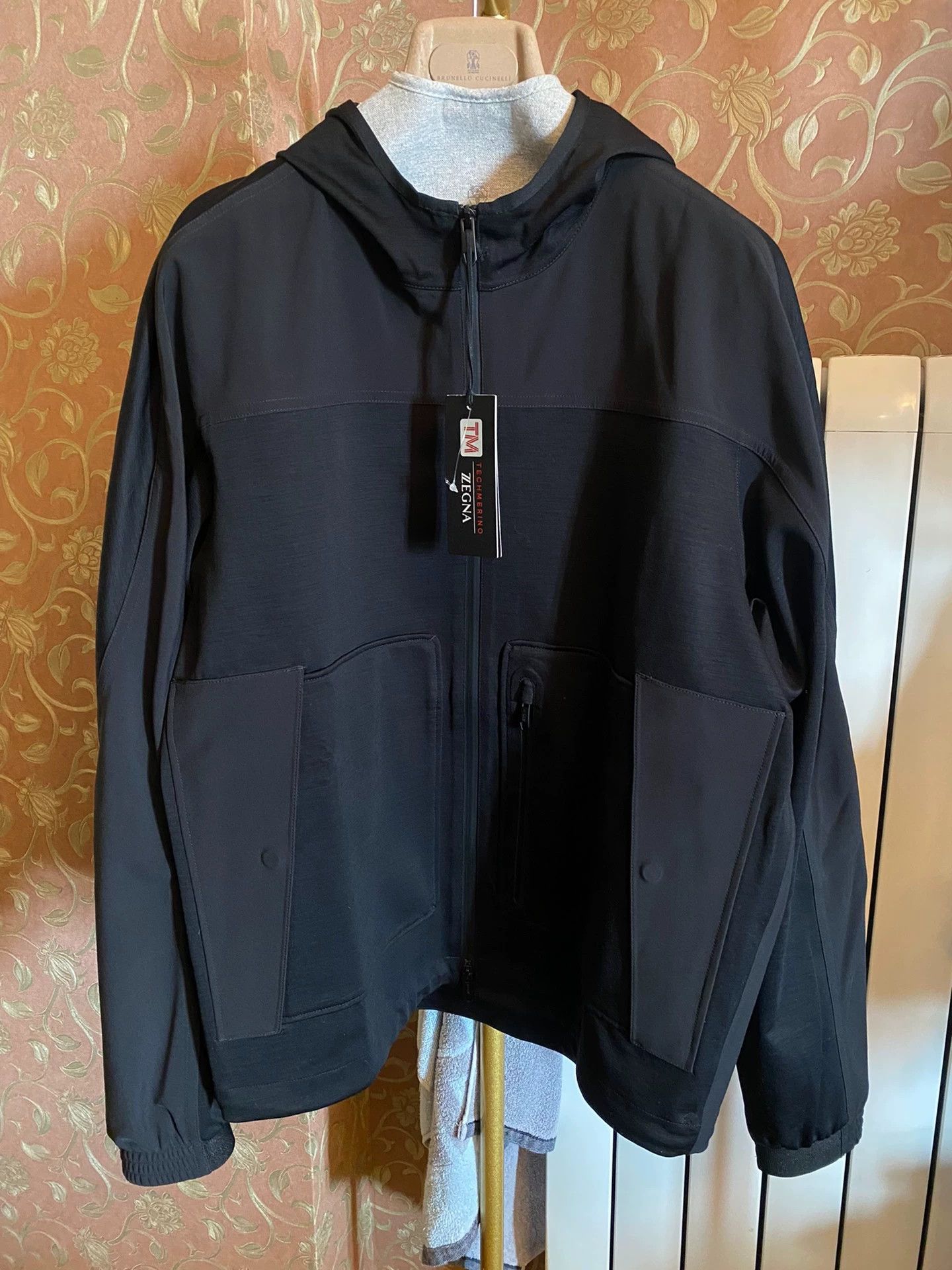 Ermenegildo Zegna ZEGNA New 100% Merino Wool Waterproof Jacket L Size US L / EU 52-54 / 3 - 1 Thumbnail