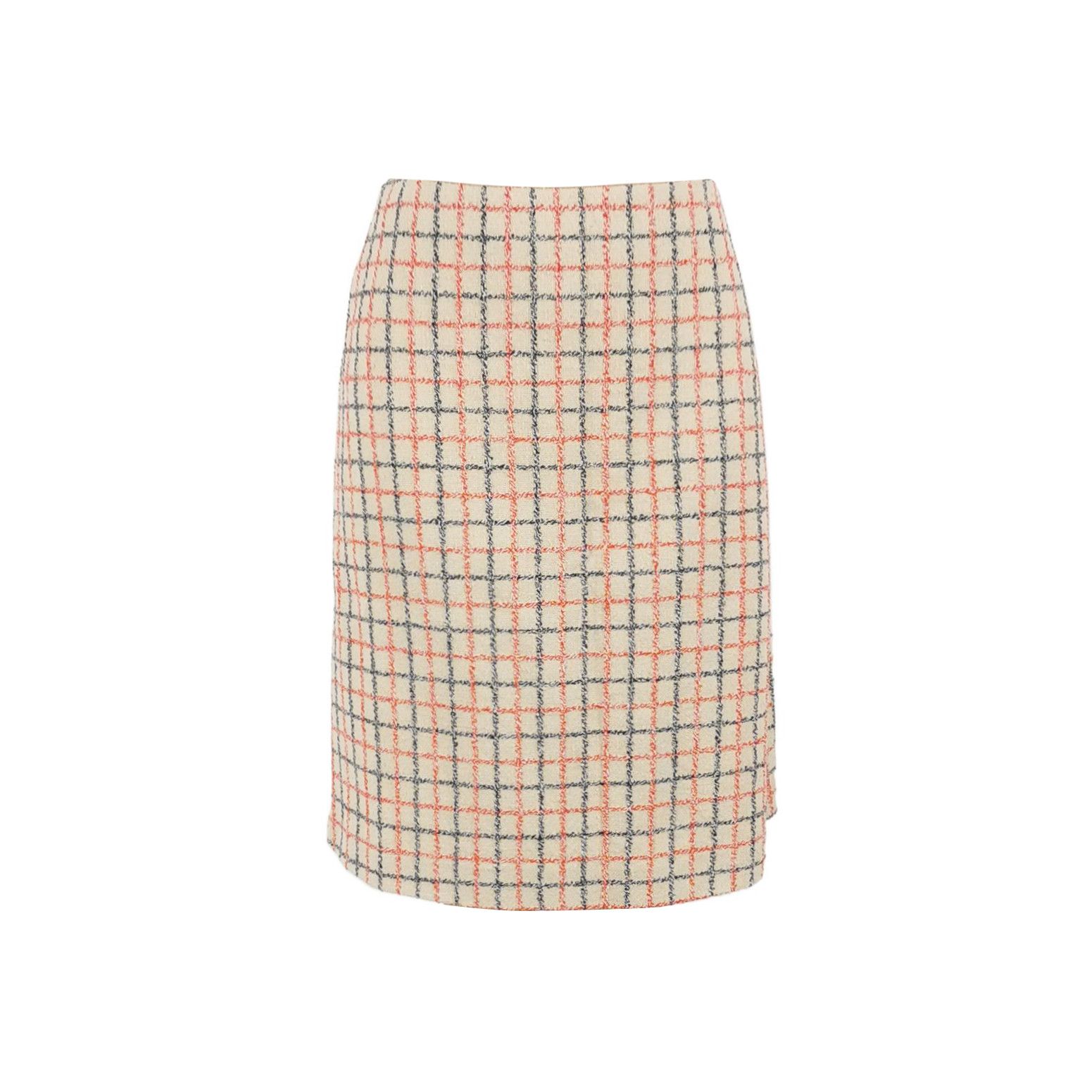 Gucci Gucci Plaid Wool Blend Midi Skirt Size 42 Size 28" / US 6 / IT 42 - 1 Thumbnail
