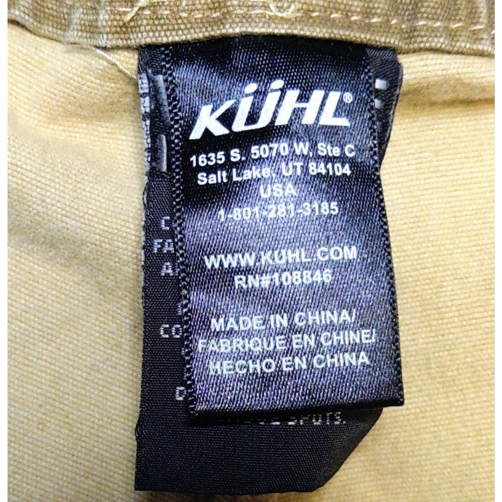 Vintage Kühl Kanvus Jeans Mens 40x32 Brown Canvas Stretch 5-Pocket Zipper Regular Straight Pants Size US 40 / EU 56 - 6 Thumbnail