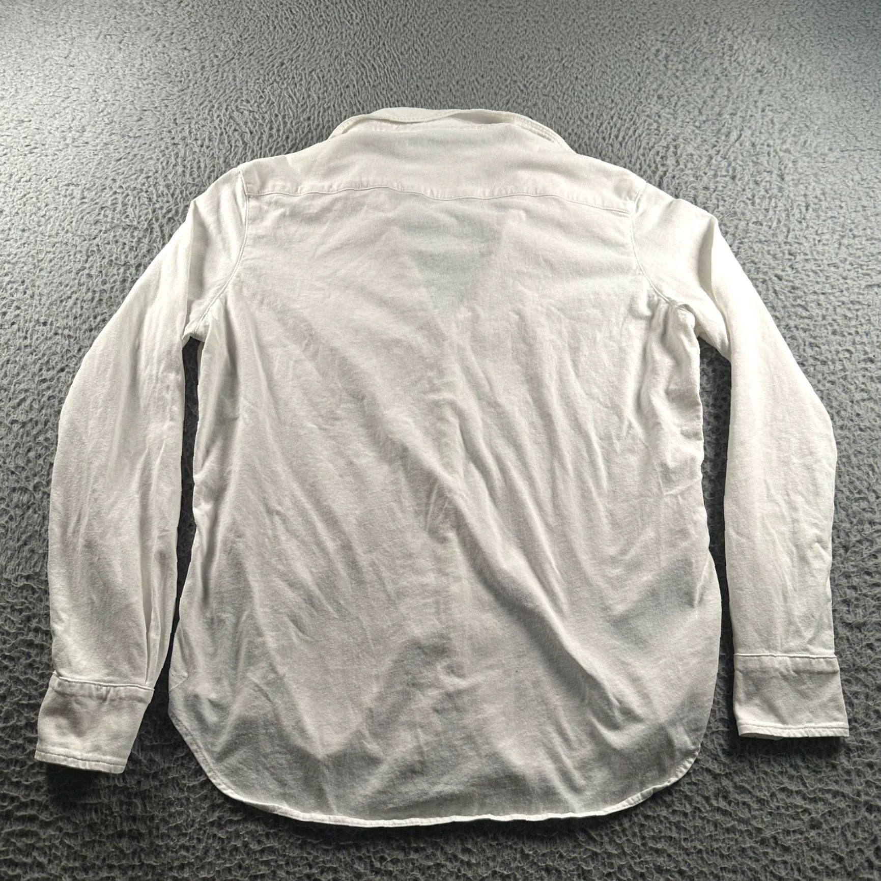 Frank & Eileen Frank & Eileen Shirt Womens XS White Long Sleeve Button-Up Tee Lab Knit Casual Size XS / US 0-2 / IT 36-38 - 5 Thumbnail