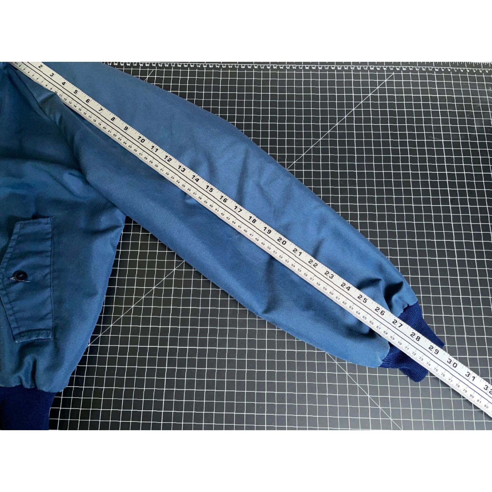 Vintage VINTAGE American JAC Bomber Jacket Blue Plaid Lined | Men’s Large | 80s Retro Casual Zip Pocket Coat Size US L / EU 52-54 / 3 - 7 Thumbnail