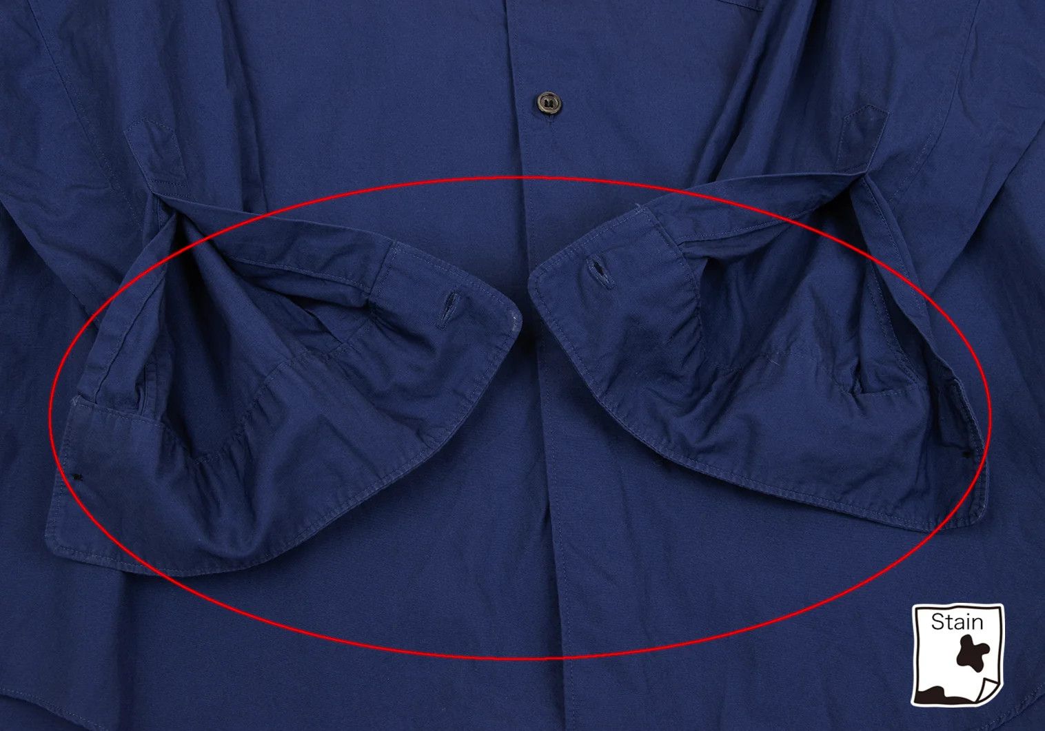 Comme des Garcons Homme Plus Cotton Regular Collar Long Sleeve Shirt Blue S Size US S / EU 44-46 / 1 - 9 Thumbnail