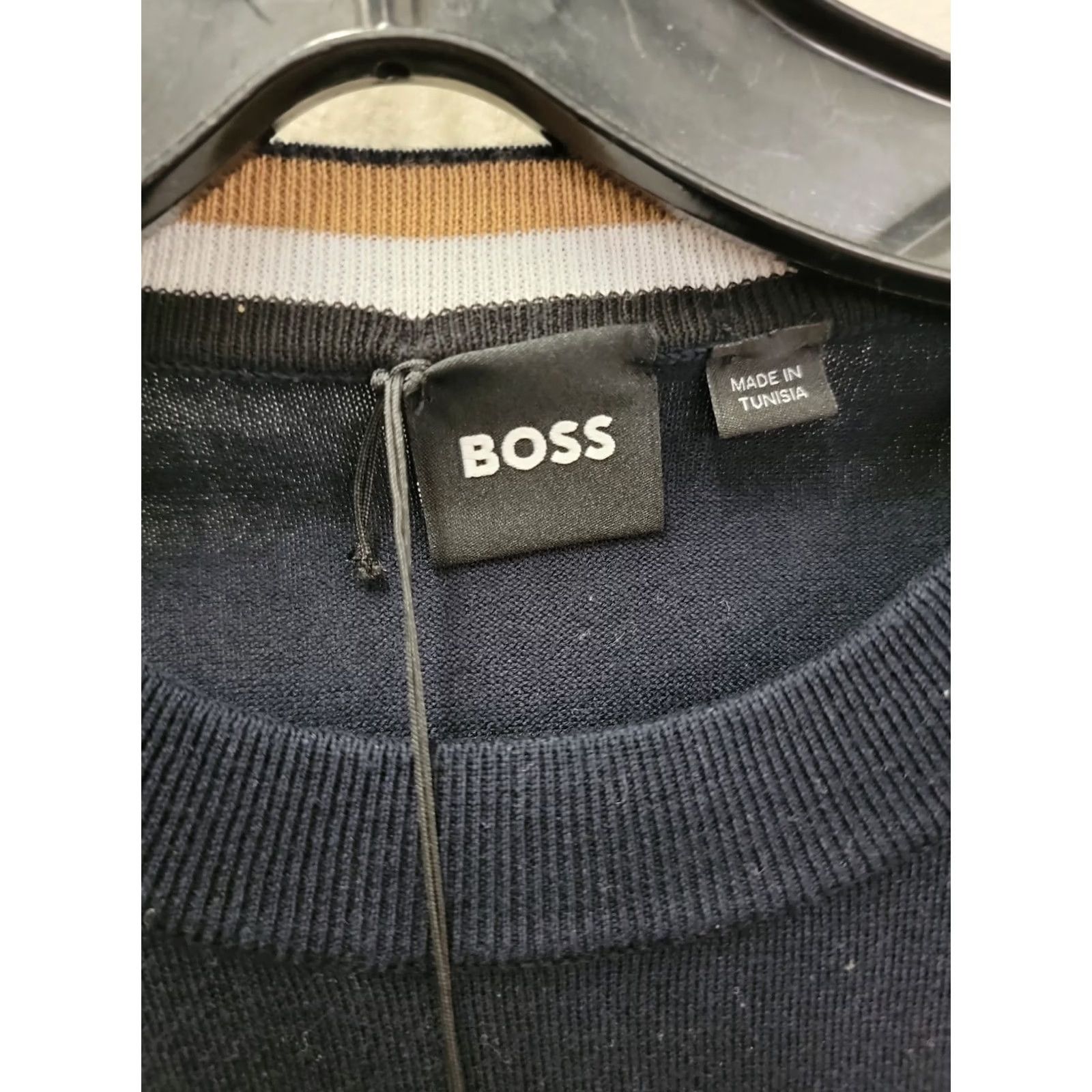 Hugo Boss HUGO BOSS Sweater Crew Neck Cotton Ebello Blue XL Men Pullover Size US XL / EU 56 / 4 - 2 Thumbnail